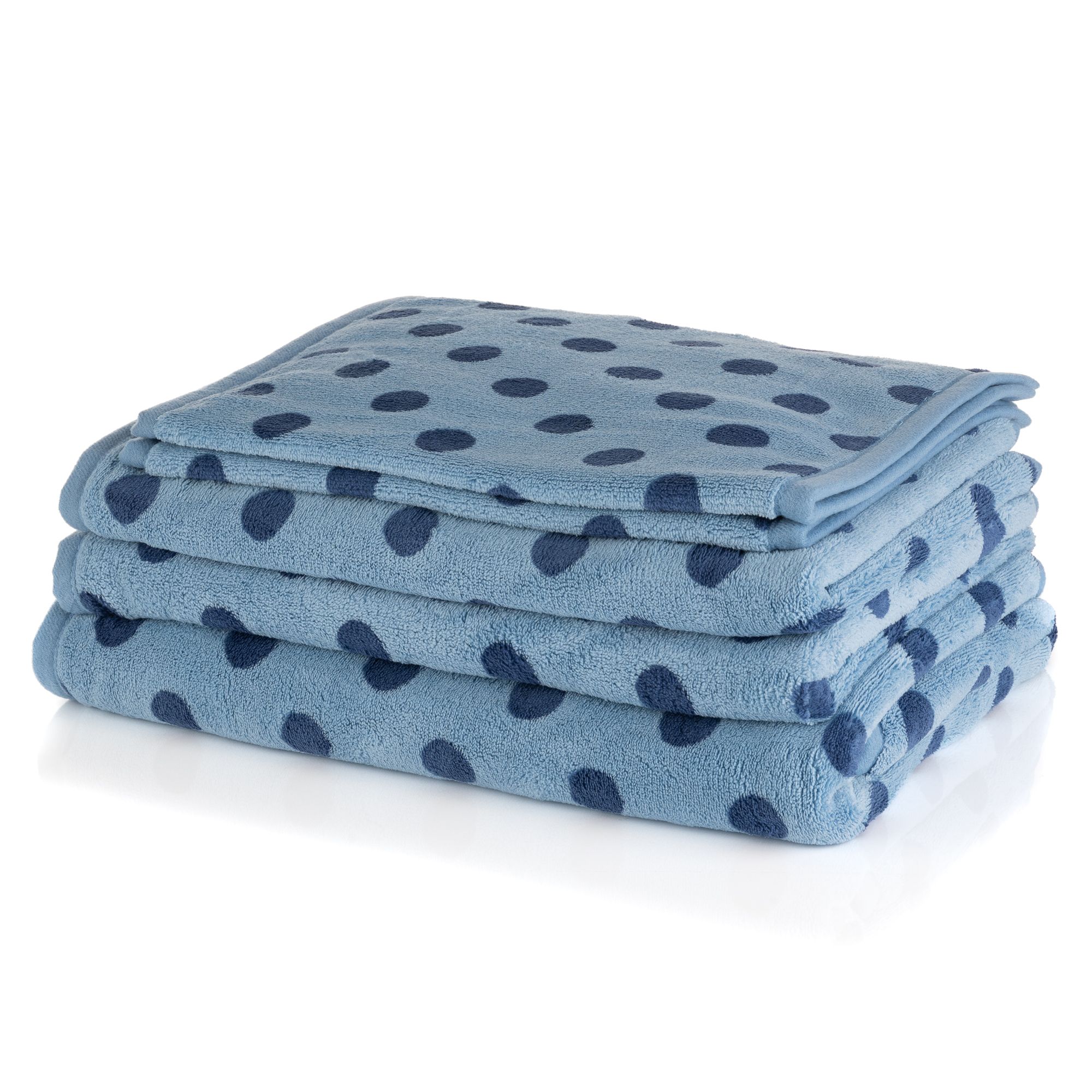 B-Ware BADIZIO Softdry Handtuch-Set Punkte 5tlg.