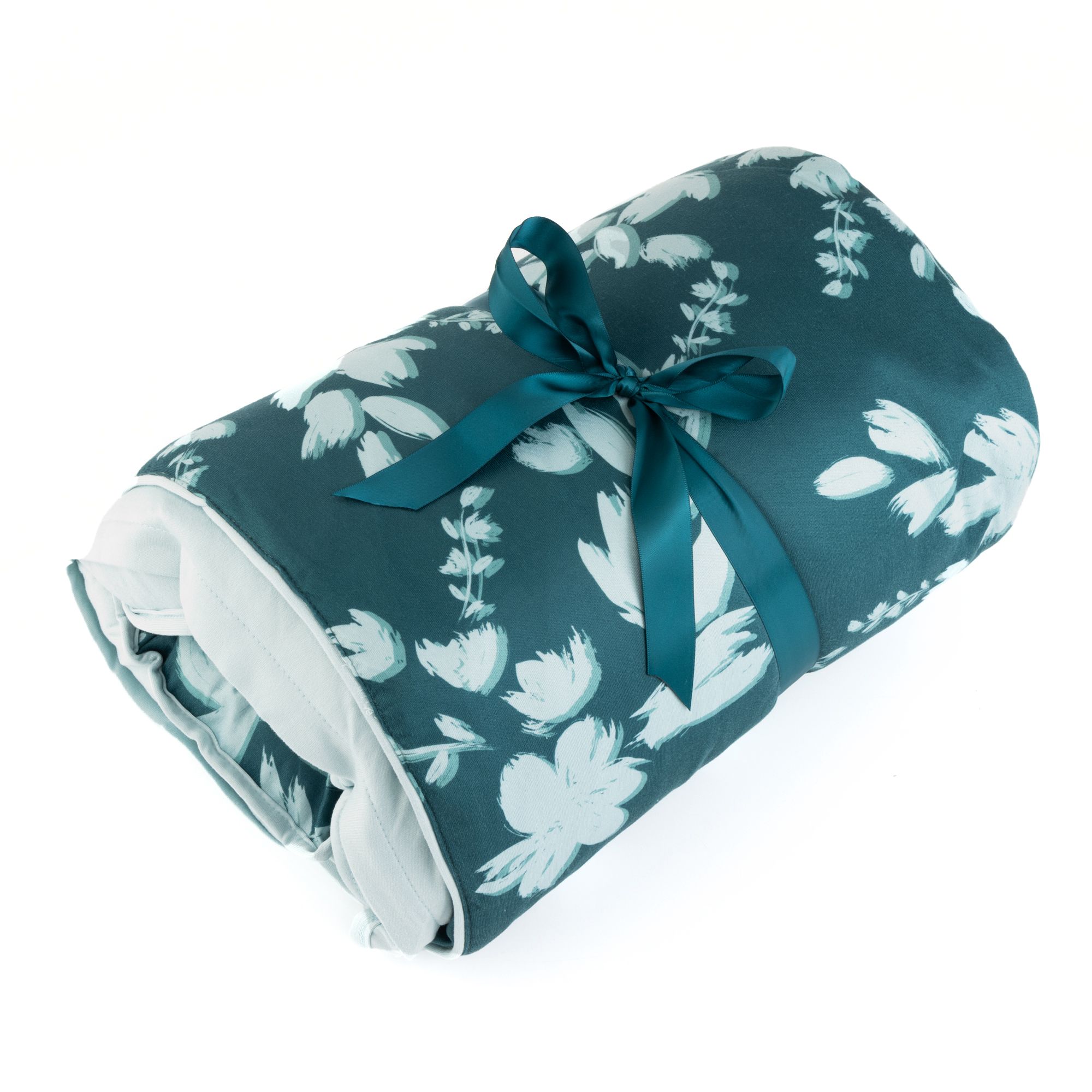 B-Ware JERYMOOD 3tlg. Reise-Set floraler Druck Kissen,Decke+Tasche