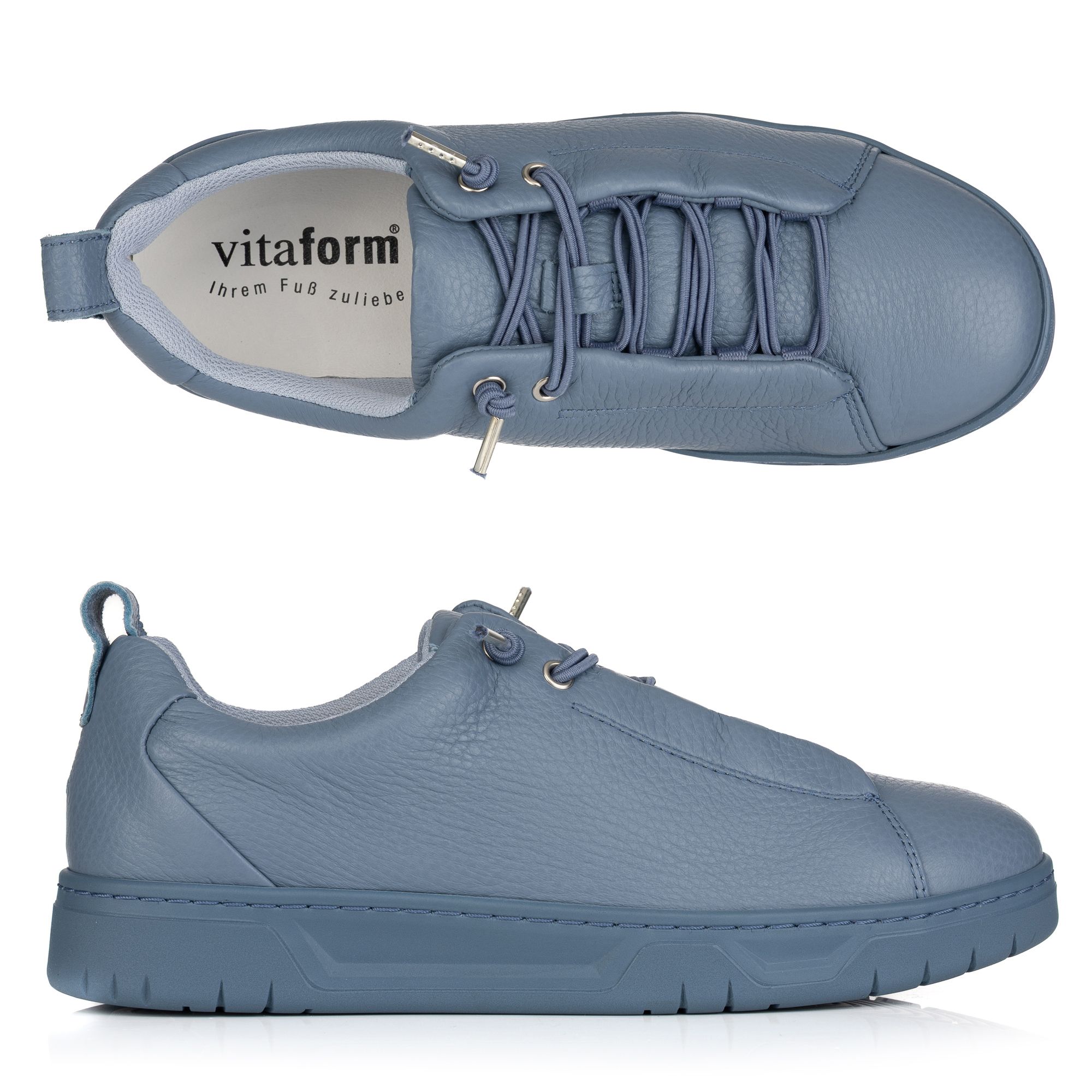 B-Ware VITAFORM Damen- Sneaker Hirschleder Bungee- Schnürung