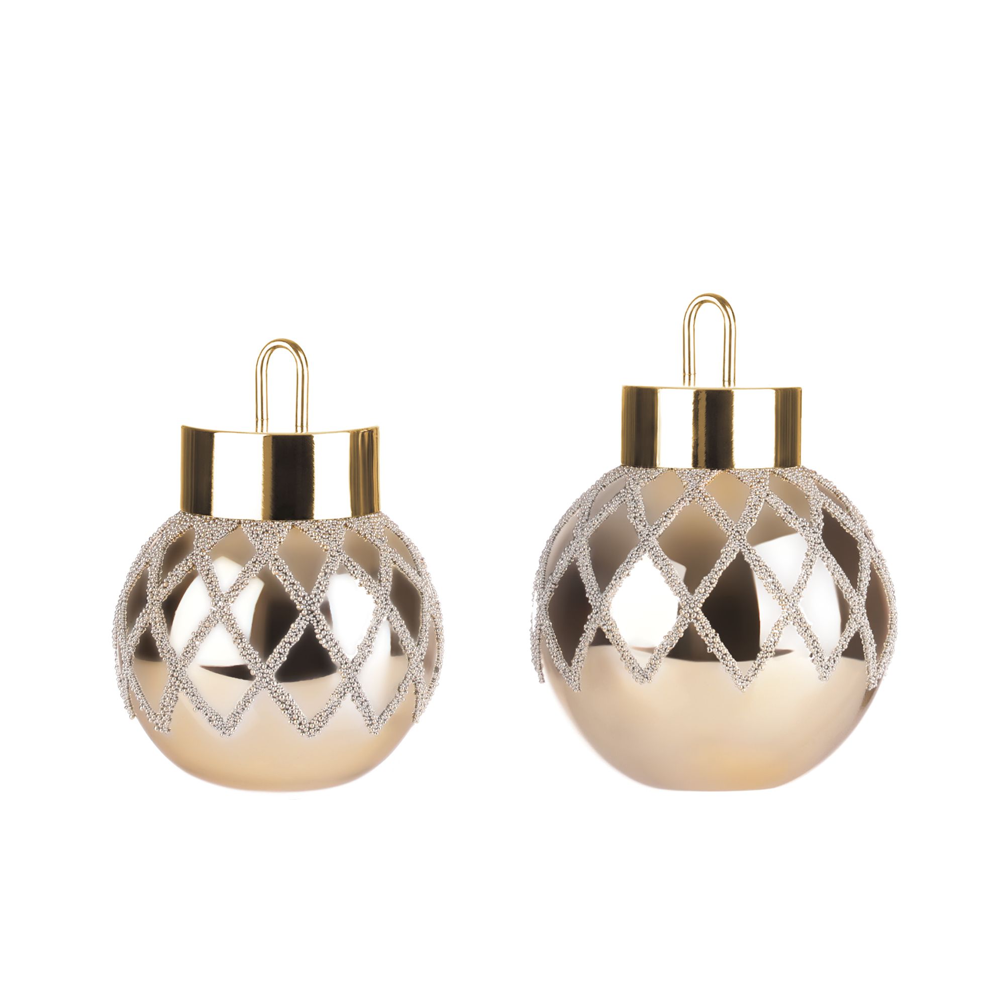 B-Ware LUMIDA Xmas 2 XL-Dekokugeln Perlendesign 50 warmweiße LEDs