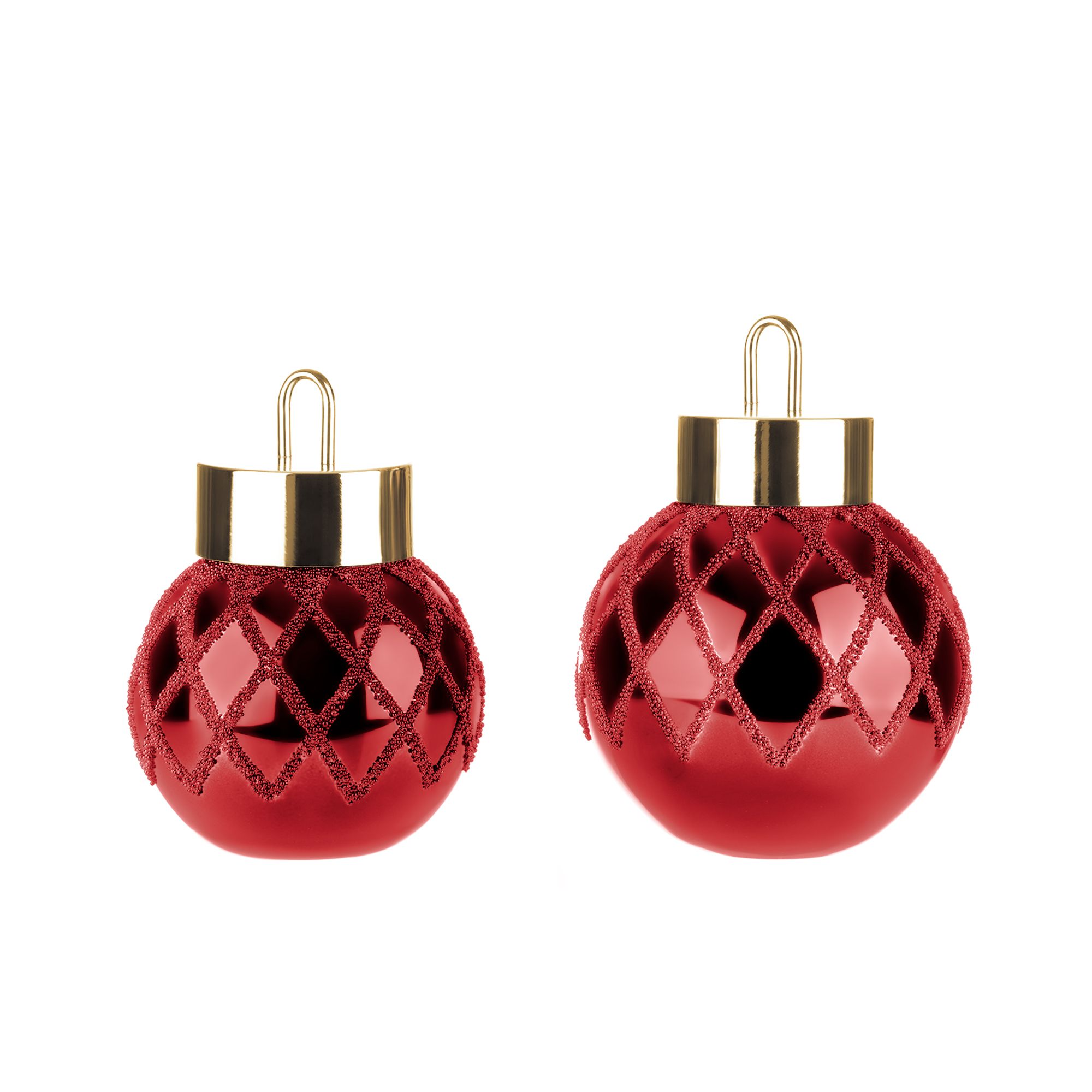 B-Ware LUMIDA Xmas 2 XL-Dekokugeln Perlendesign 50 warmweiße LEDs