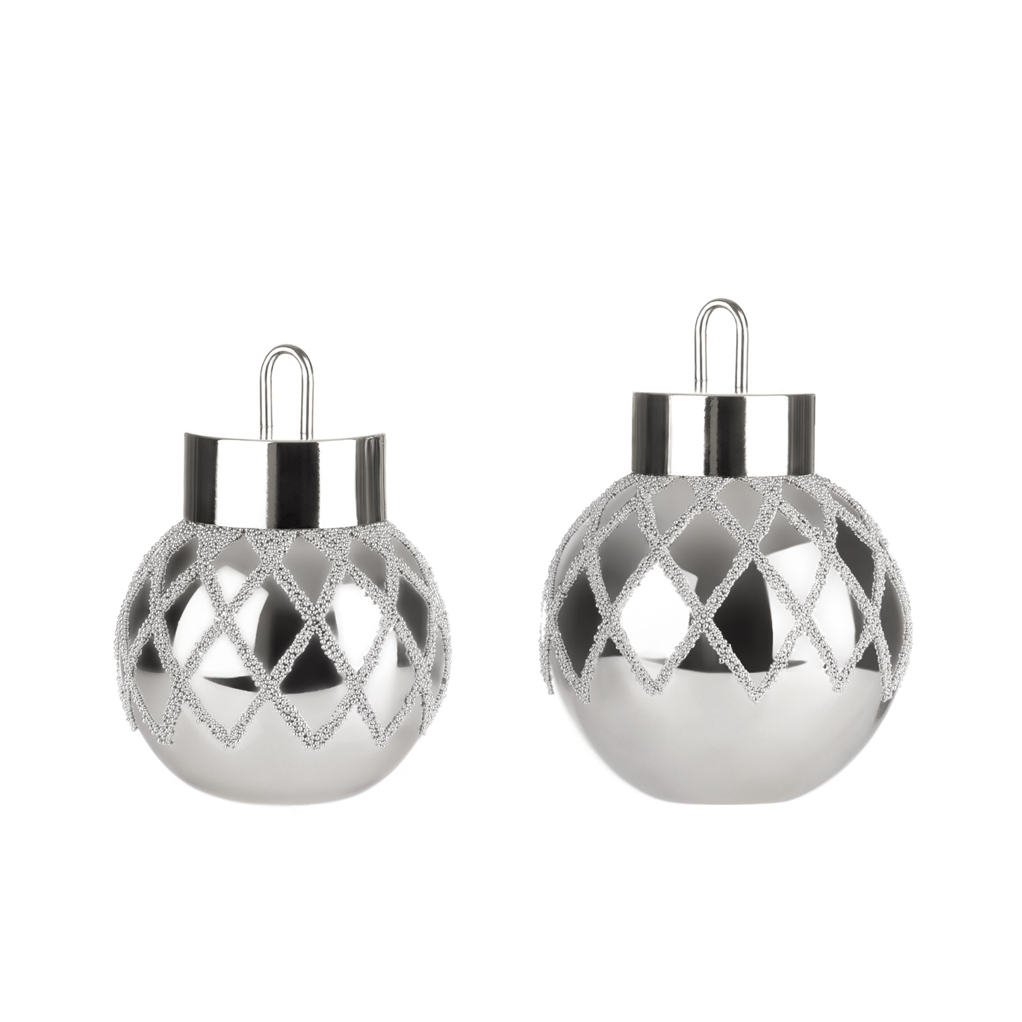 B-Ware LUMIDA Xmas 2 XL-Dekokugeln Perlendesign 50 warmweiße LEDs