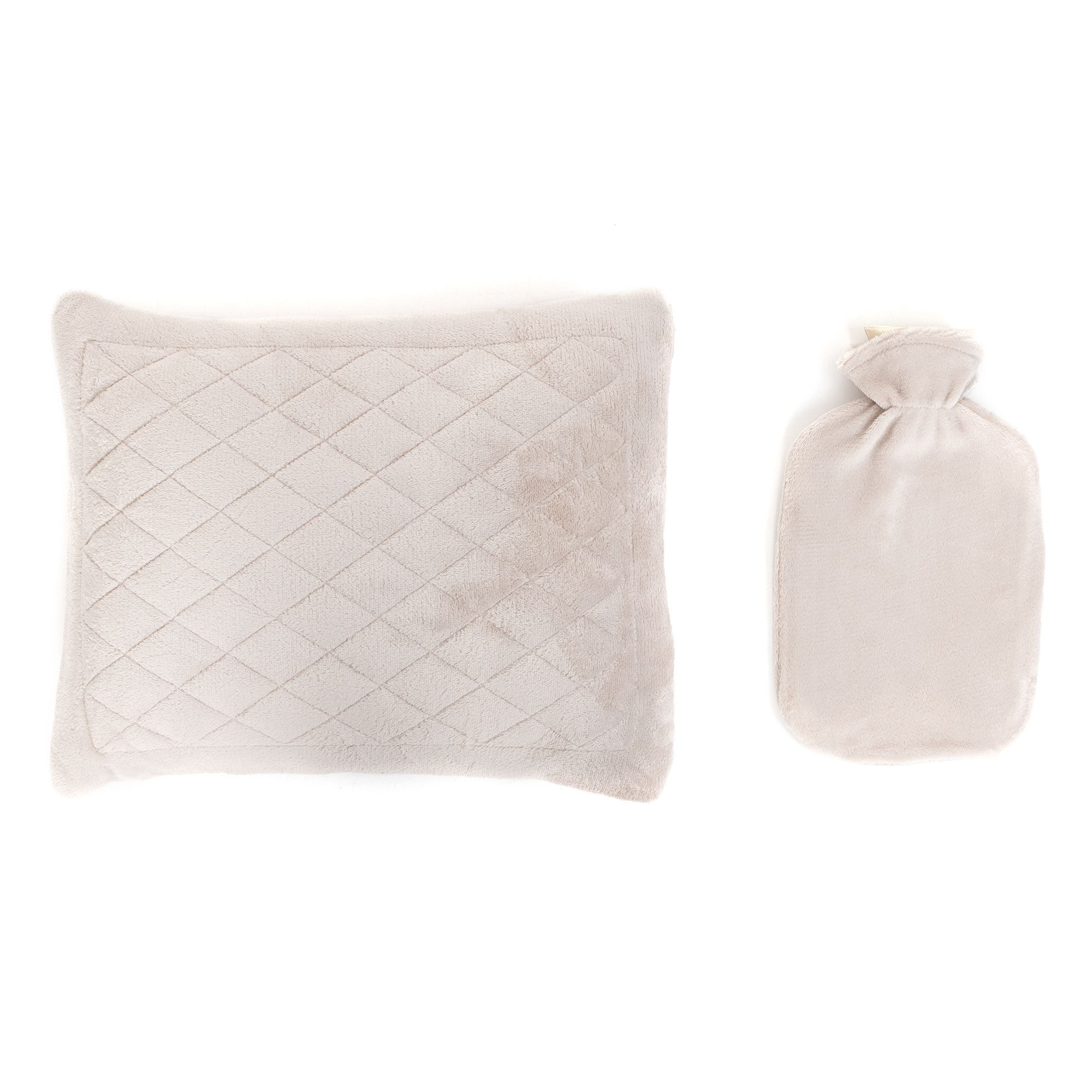 B-Ware GOLDWOLKE Wärmflaschenkissen Chinchilla Diamantsteppung