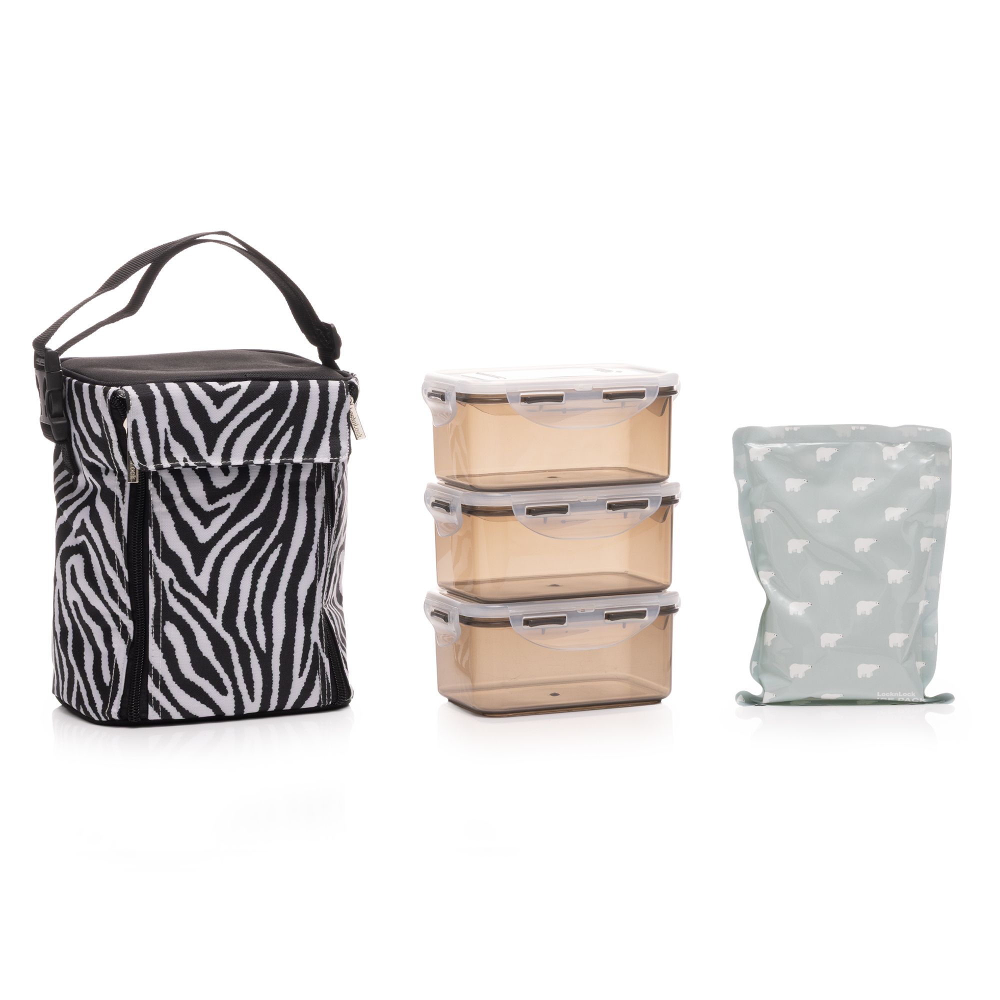 B-Ware LocknLock 3 Frischhaltedosen je 600ml inkl. Kühltasche & Kühlpack