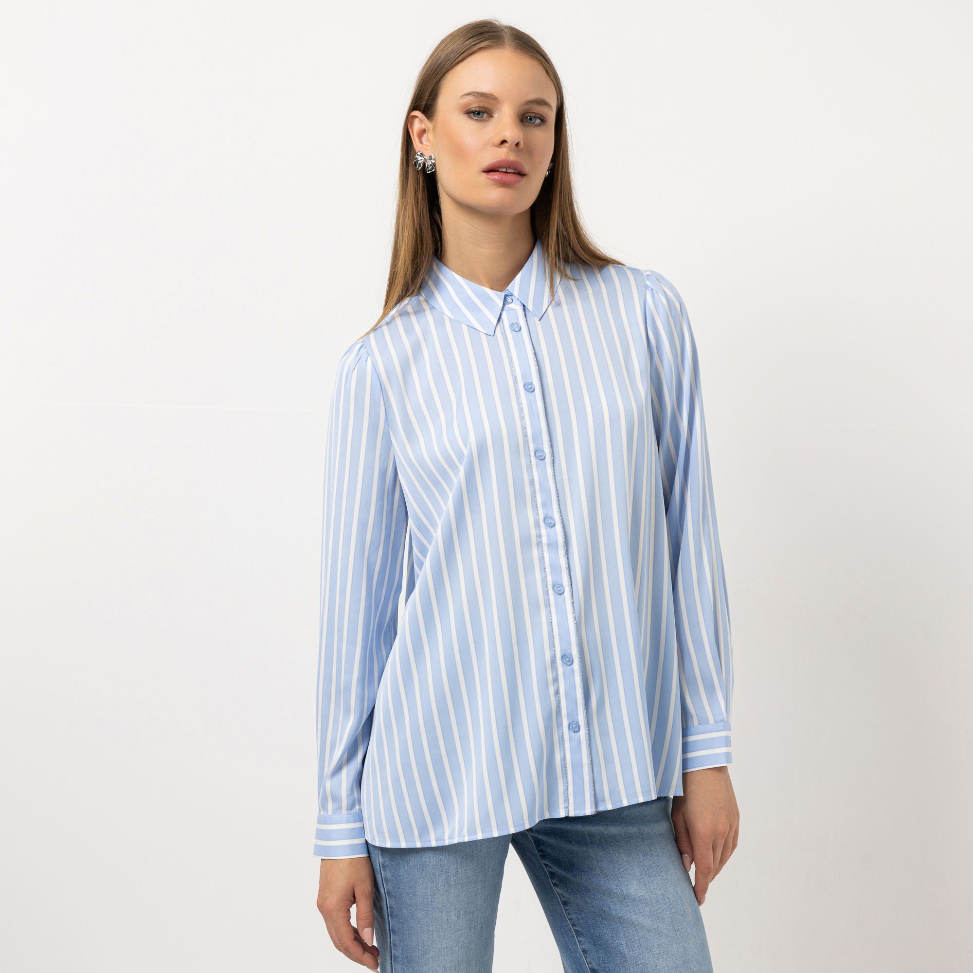 B-Ware STEFFEN SCHRAUT Bluse Kettendetail an Knopfleiste