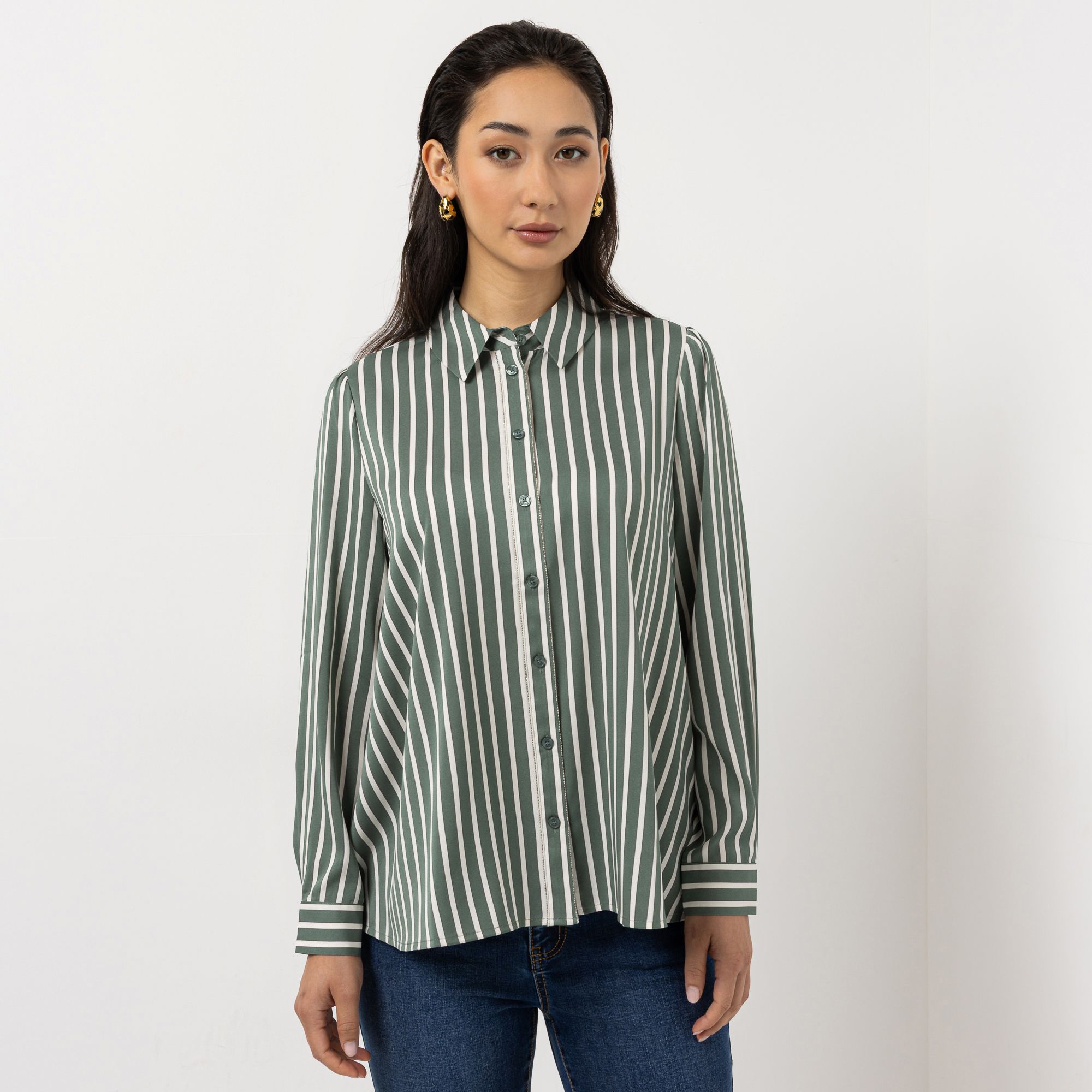 B-Ware STEFFEN SCHRAUT Bluse Kettendetail an Knopfleiste