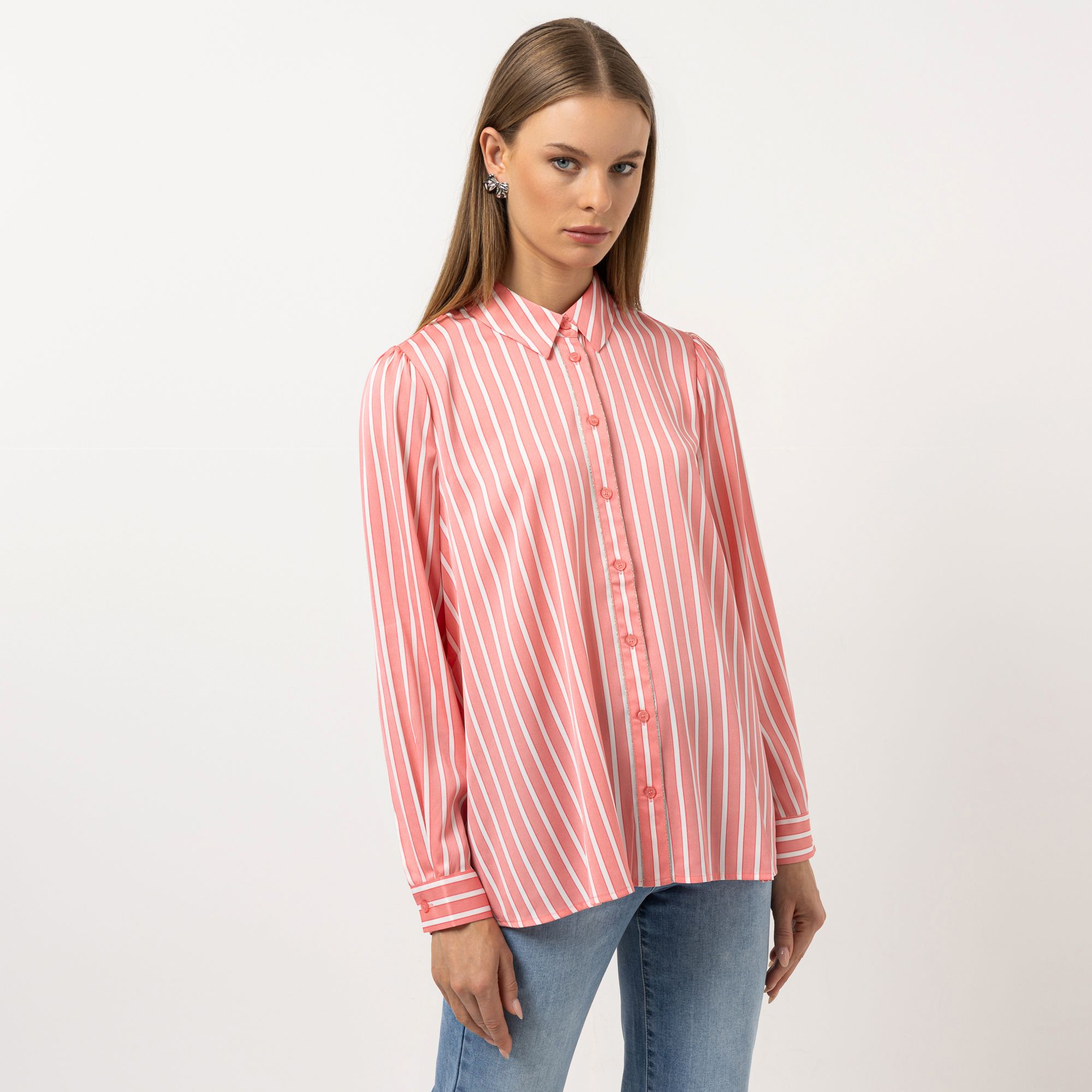 B-Ware STEFFEN SCHRAUT Bluse Kettendetail an Knopfleiste