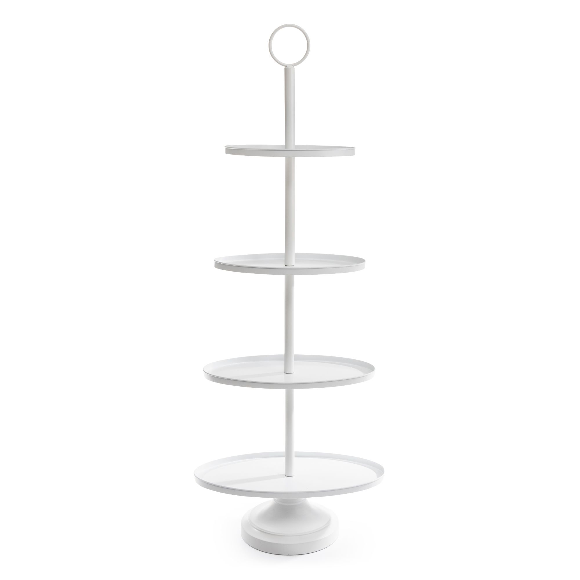 B-Ware ABELLA Design-Etagere ovale Böden 4 Etagen