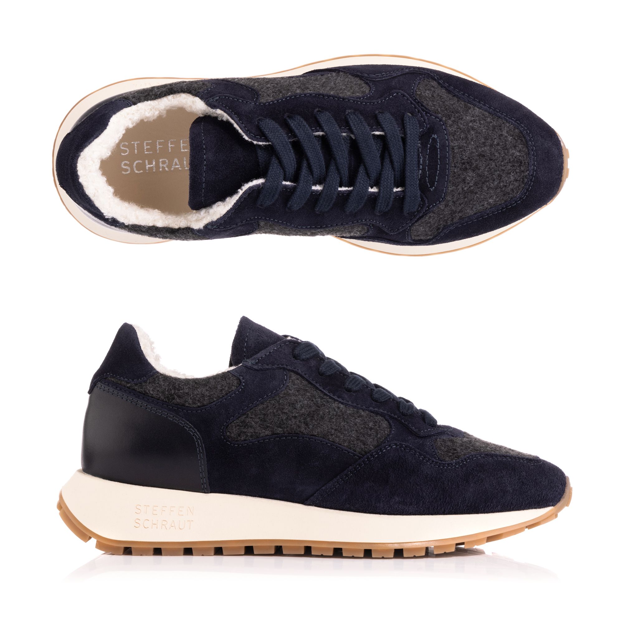 B-Ware STEFFEN SCHRAUT Damen-Sneaker Materialmix Echtleder