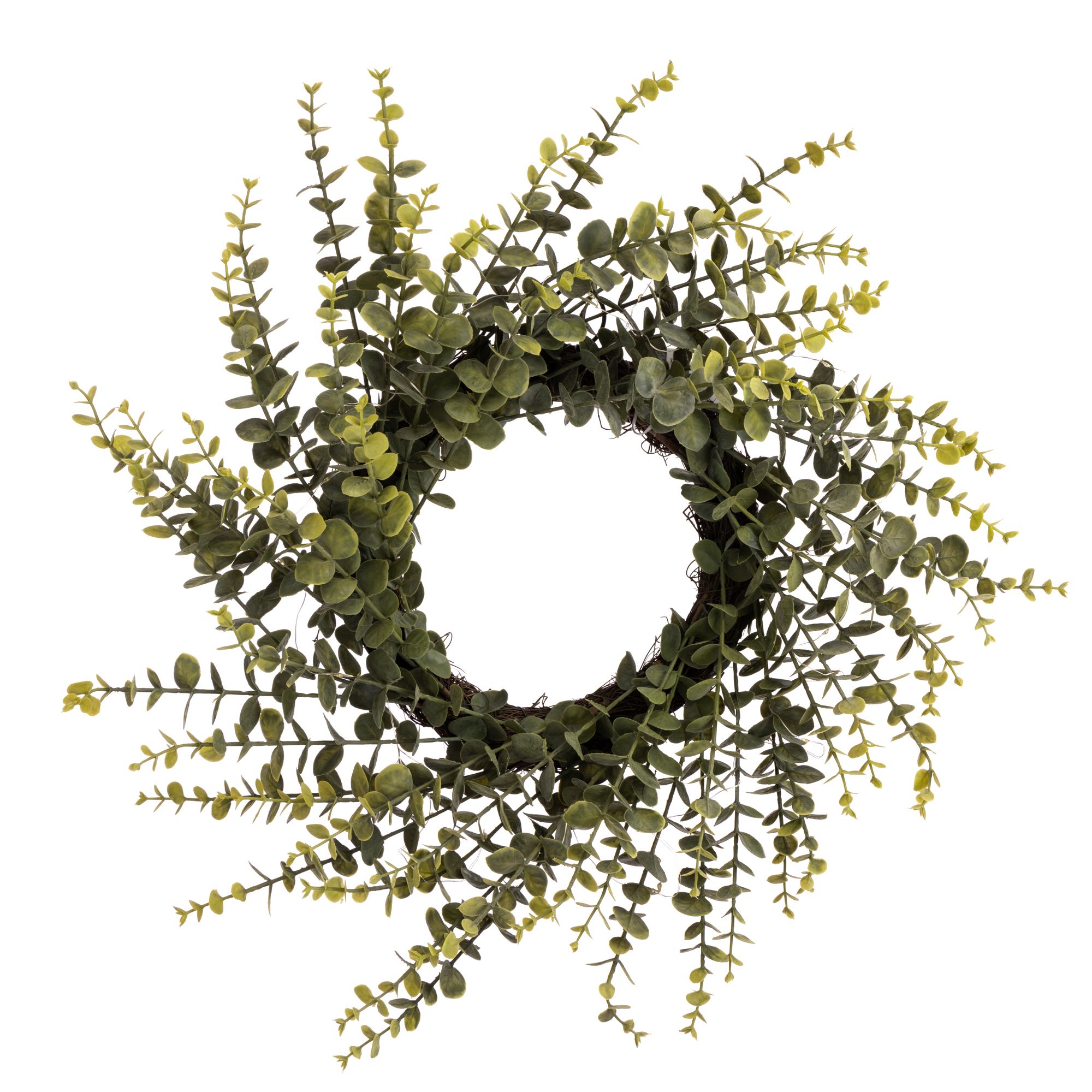 B-Ware LUMIDA Flora künstl. Dekokranz Eukalyptus 5h-Timerfunktion