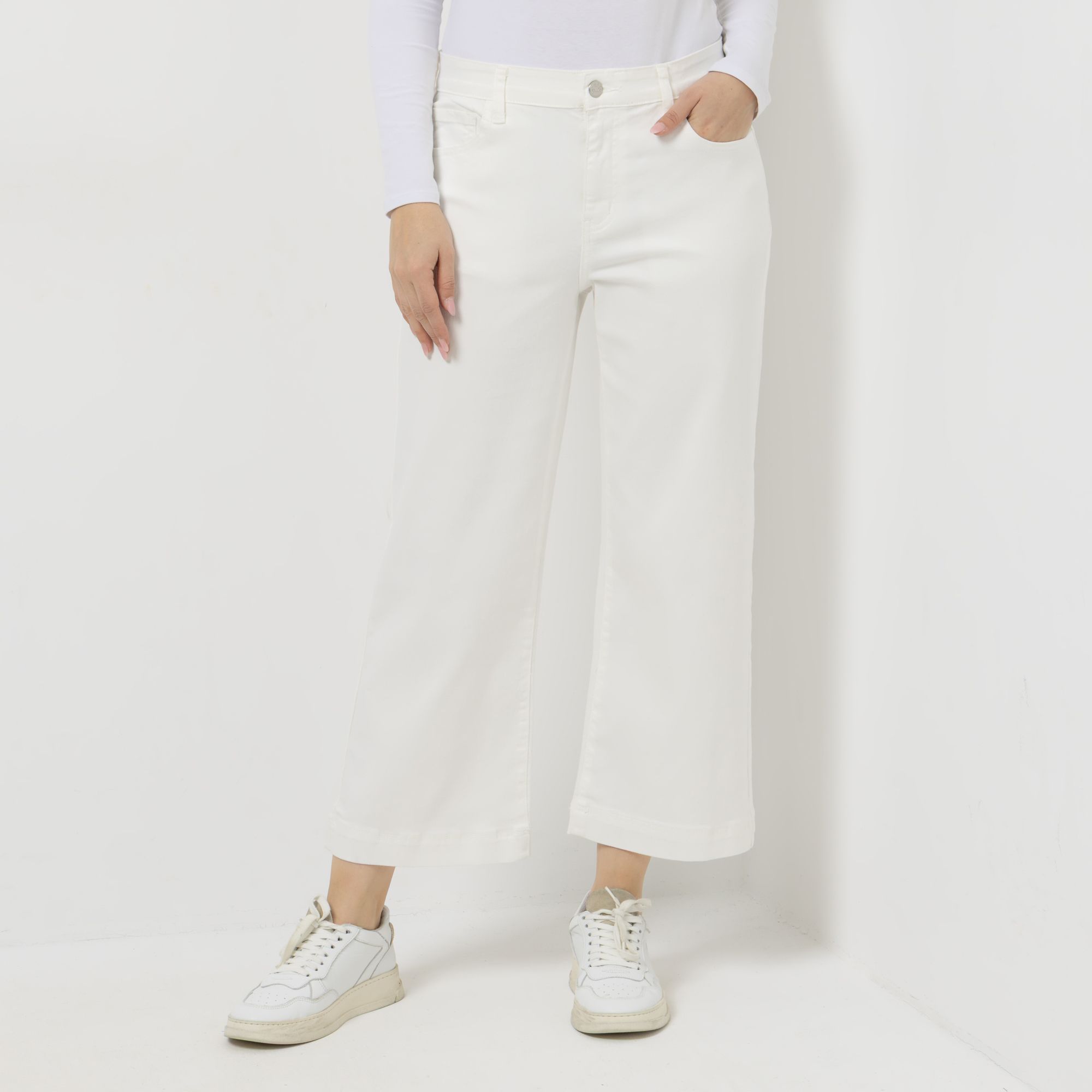 B-Ware DENIM & CO. Hose, 7/8-Länge Gürtelschlaufen Eingrifftaschen