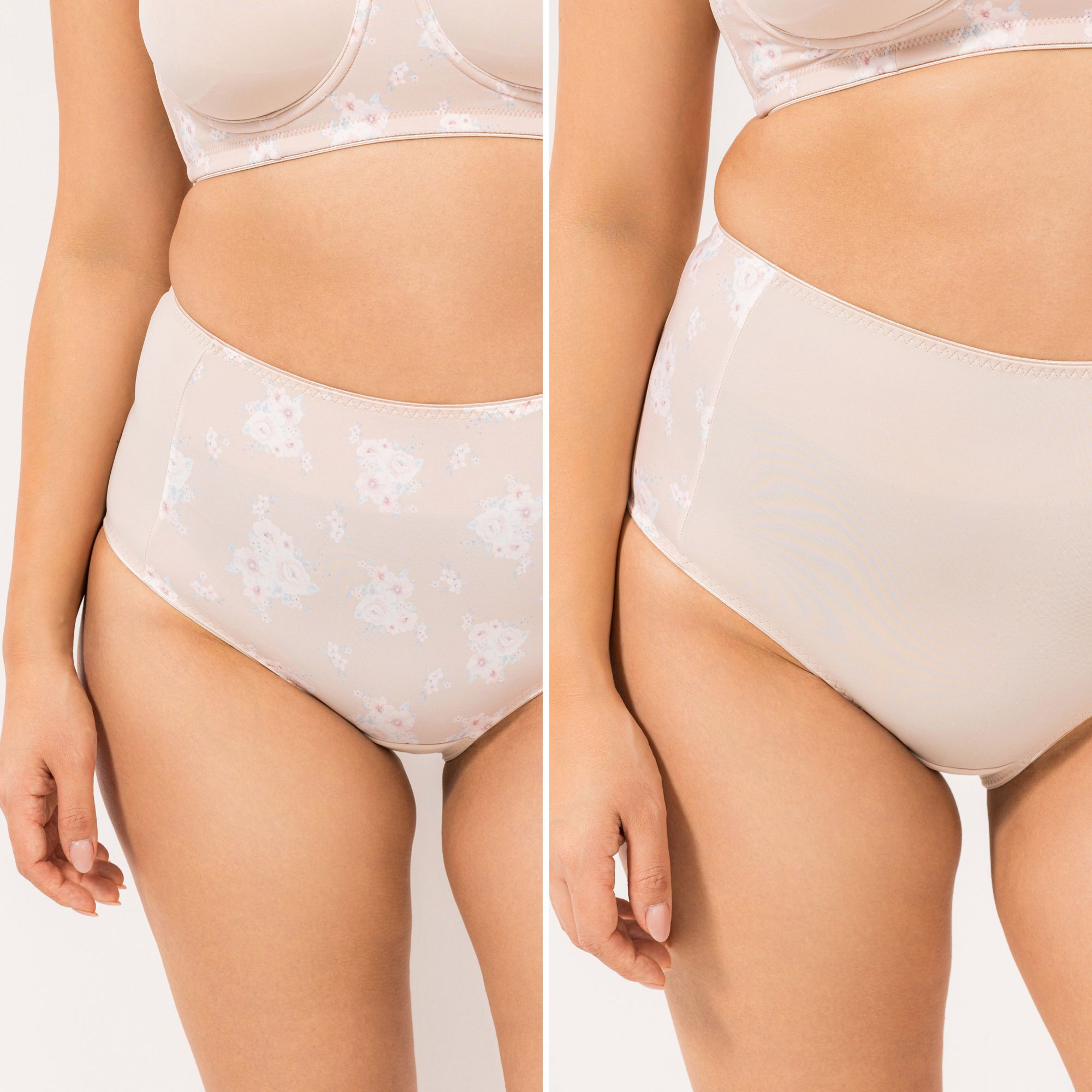 B-Ware LITTLE ROSE 2 Midislips Mikrofasermischung 1x Druck in der Mitte