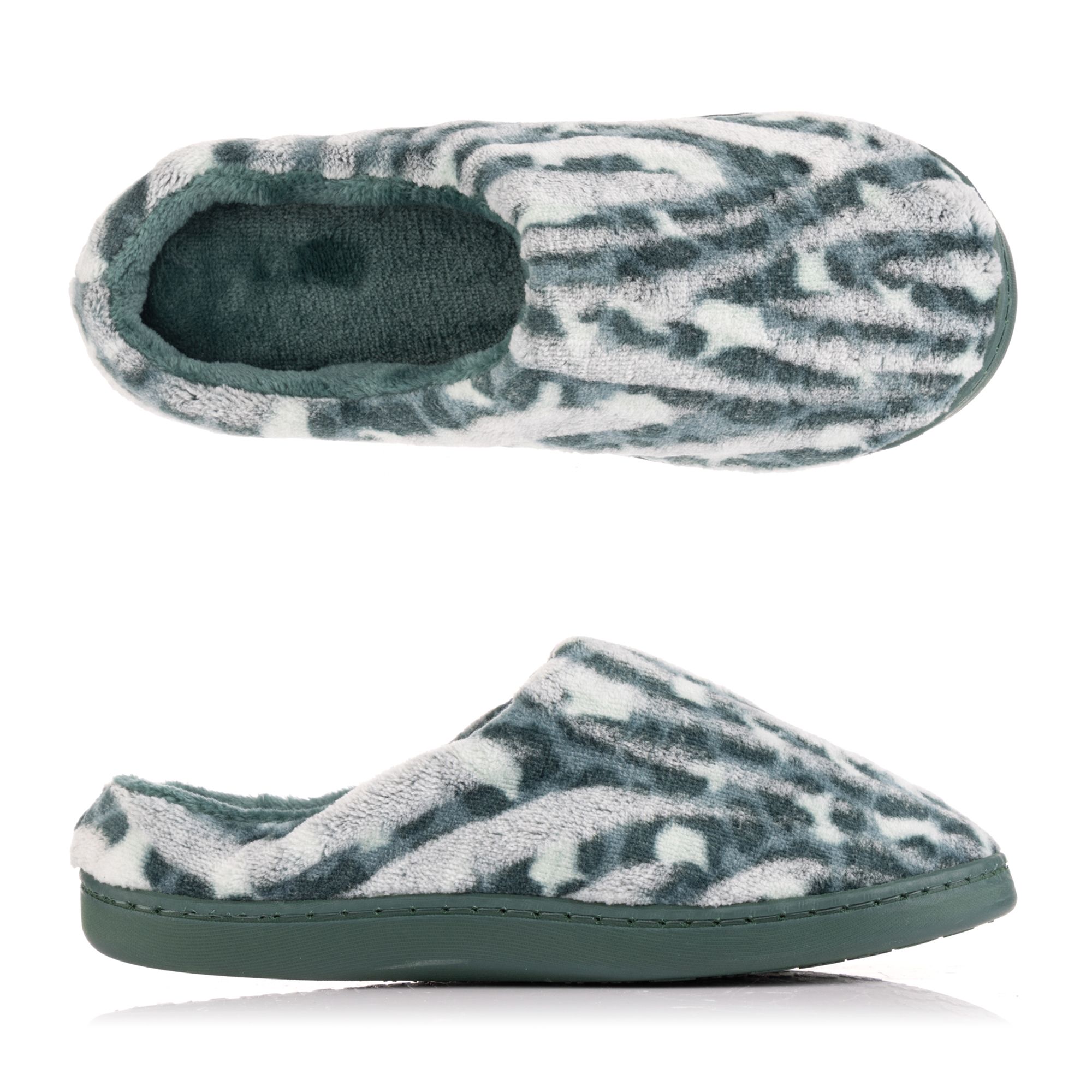 B-Ware MONT CHALET Damen-Hausschuh 3D-Animaldesign Mikrofaser Chinchilla