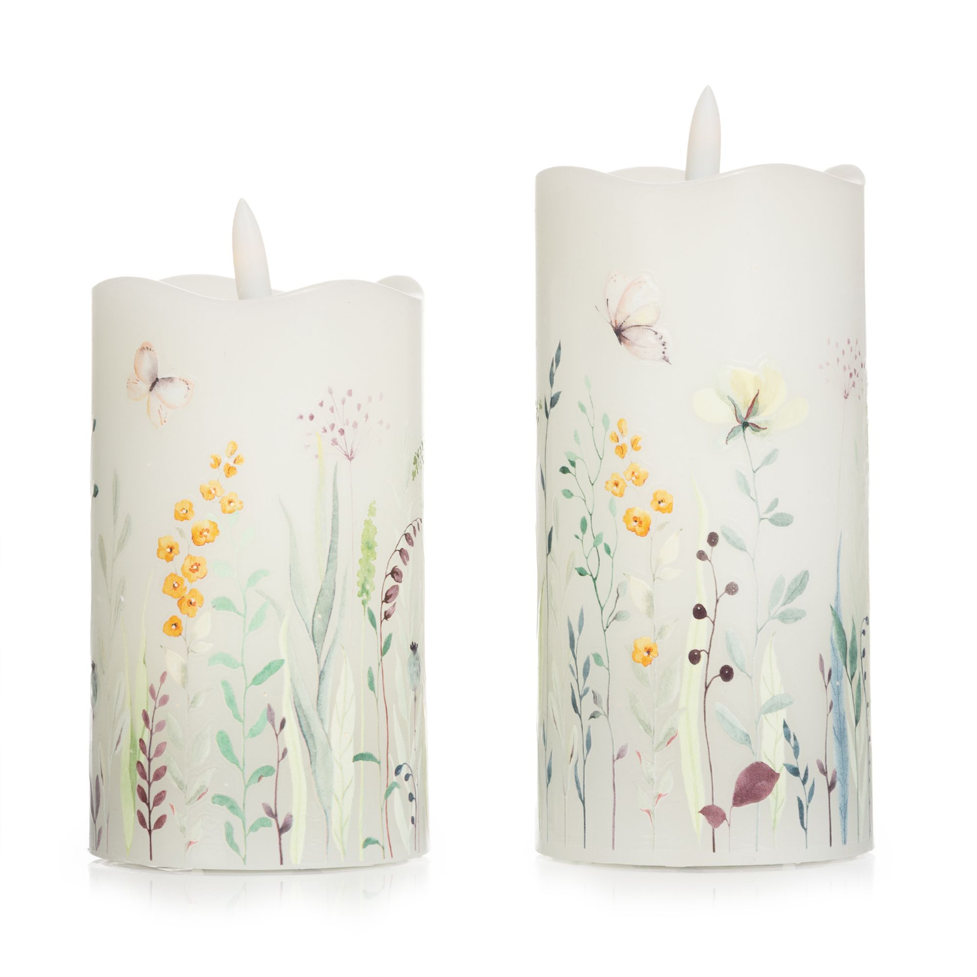 B-Ware ELAMBIA 2 LED-Kerzen Fiberglas-Effekt Flamme Luma, Timer