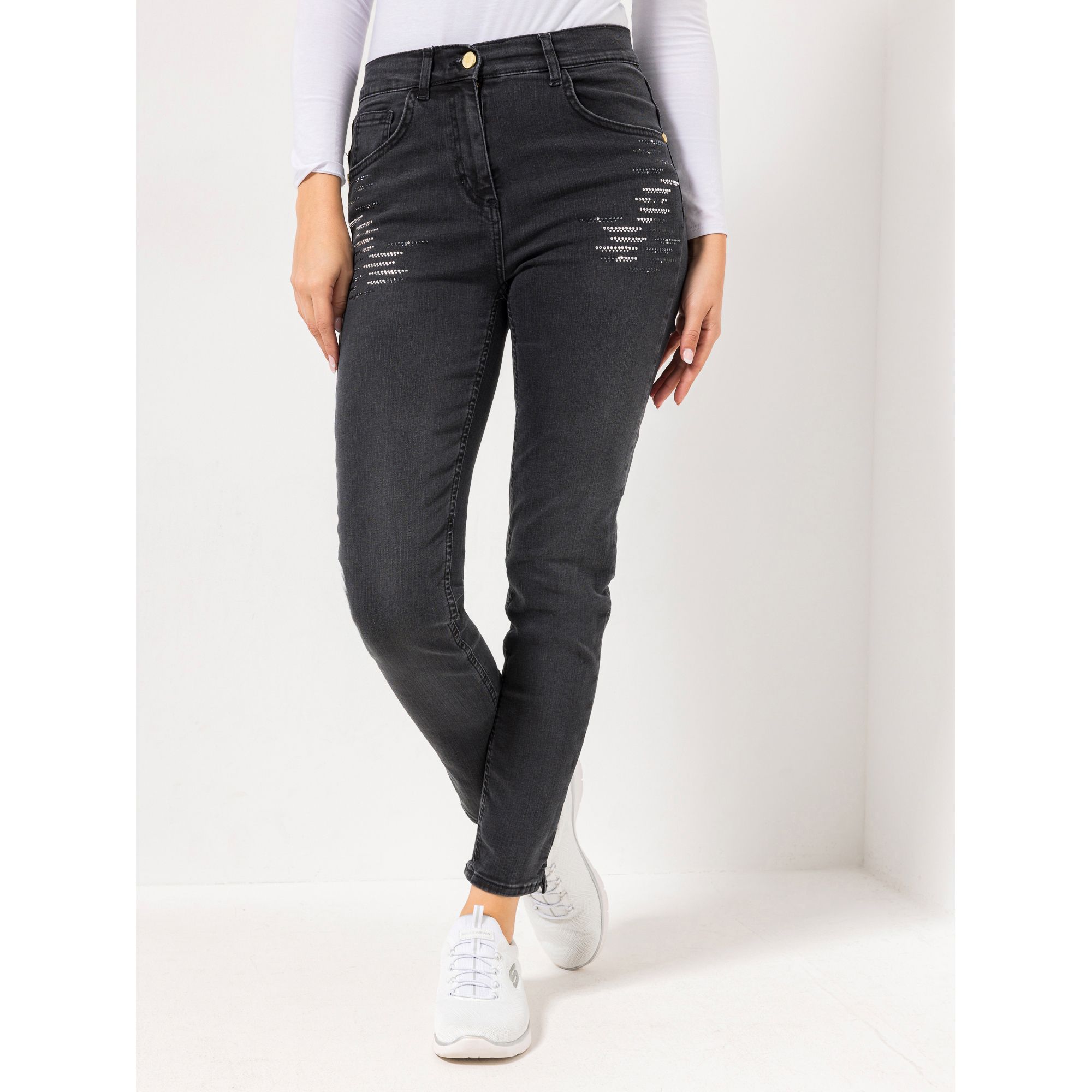 B-Ware DAWID by Dawid Tomaszewski Jeanshose knöchellang