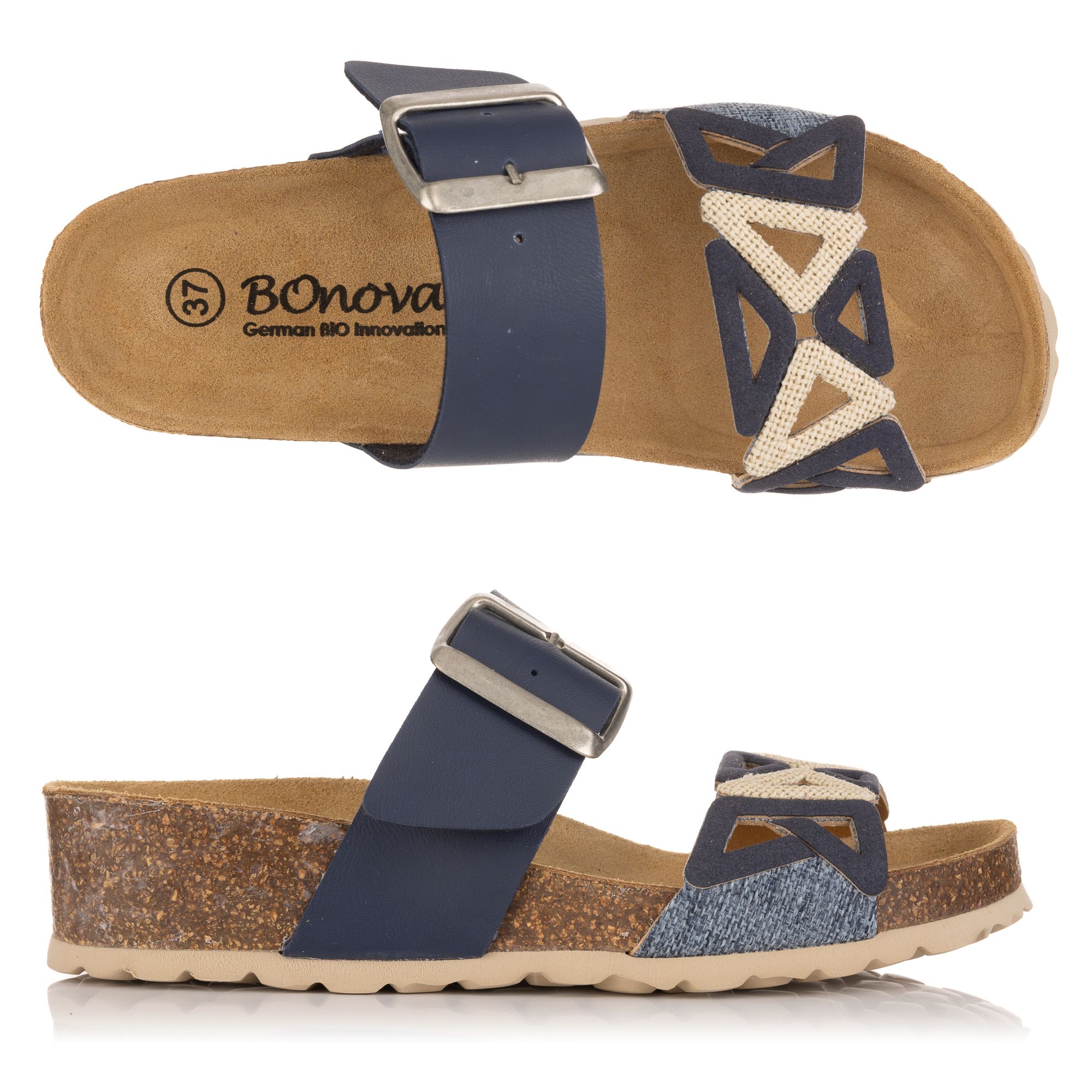 B-Ware BONOVA Damen-Pantolette verstl. Riemen Absatz ca. 3,5cm