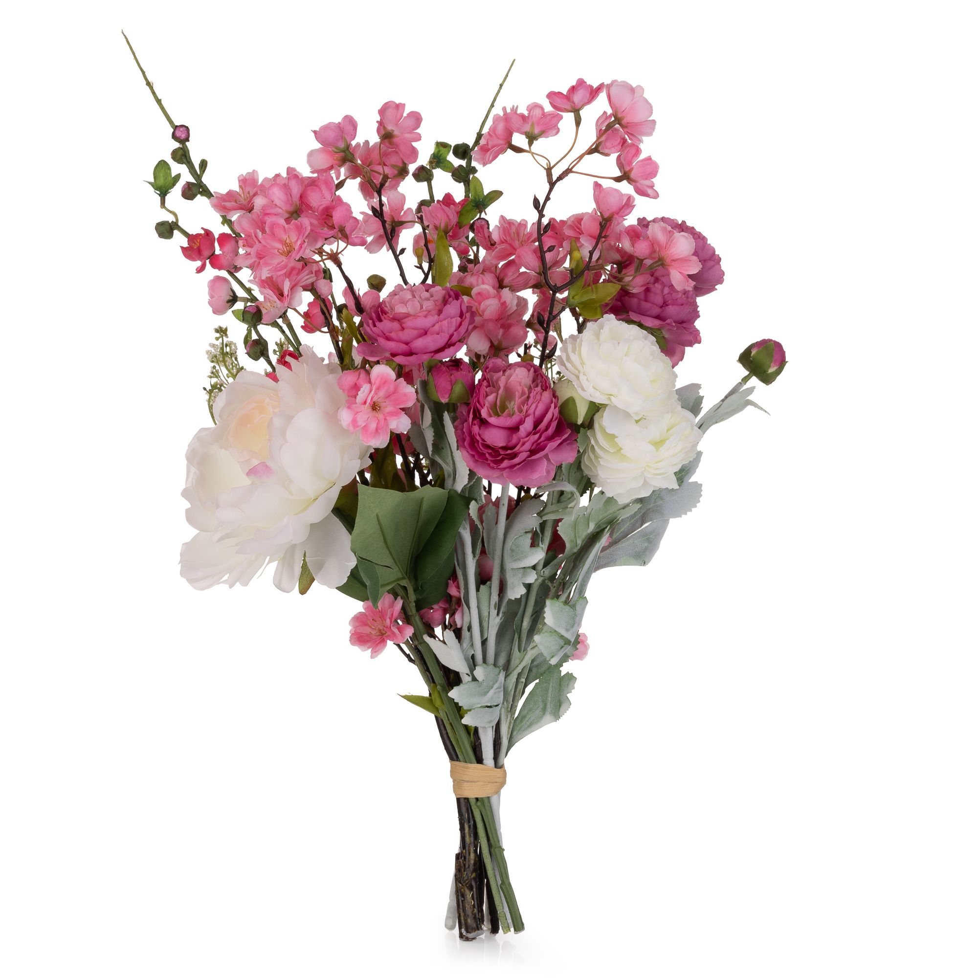 B-Ware ABELLA Flora künstl. Bouquet Rosatöne Höhe 63cm
