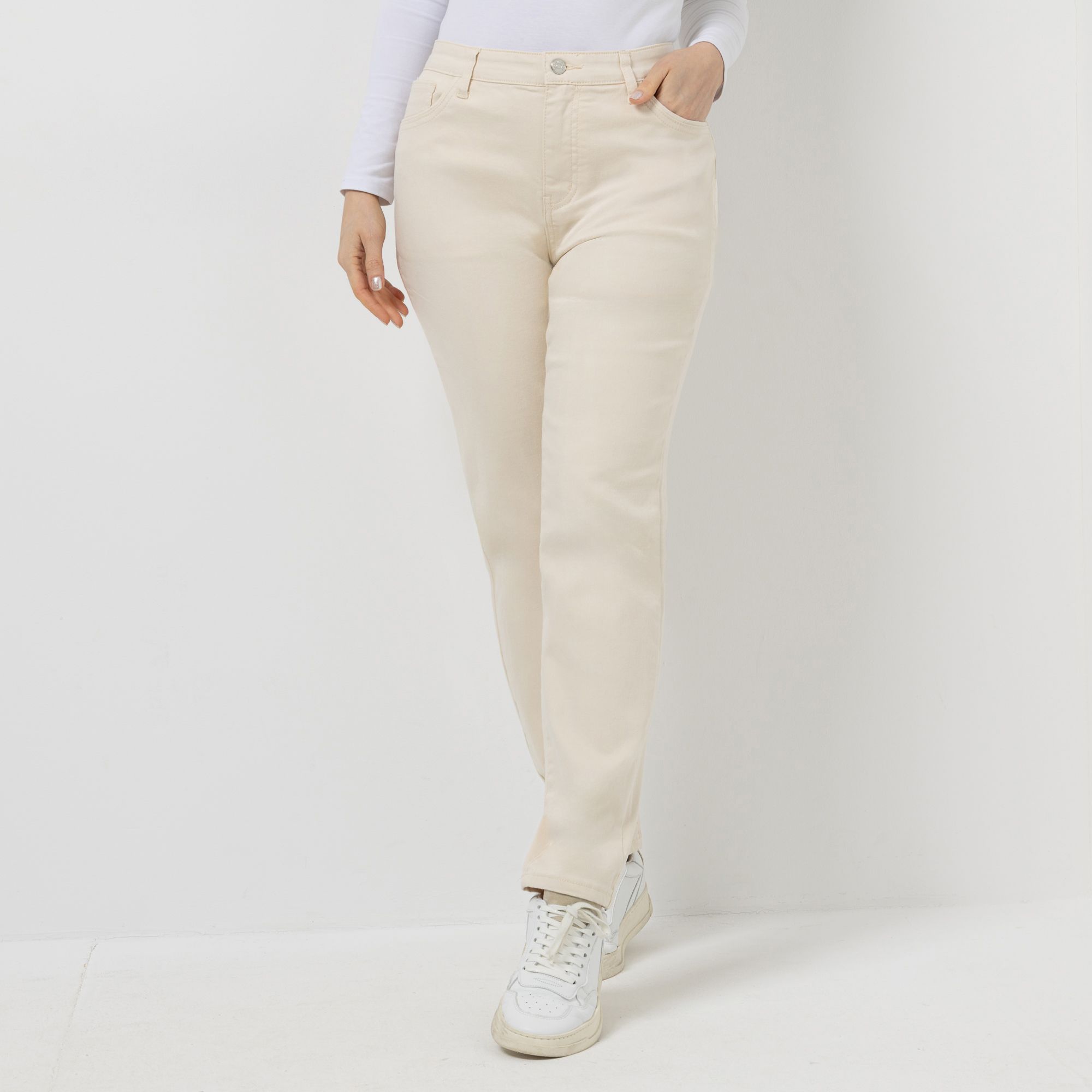 B-Ware DENIM & CO. Jeans, knöchellang Rundumdehnbund Eingrifftaschen