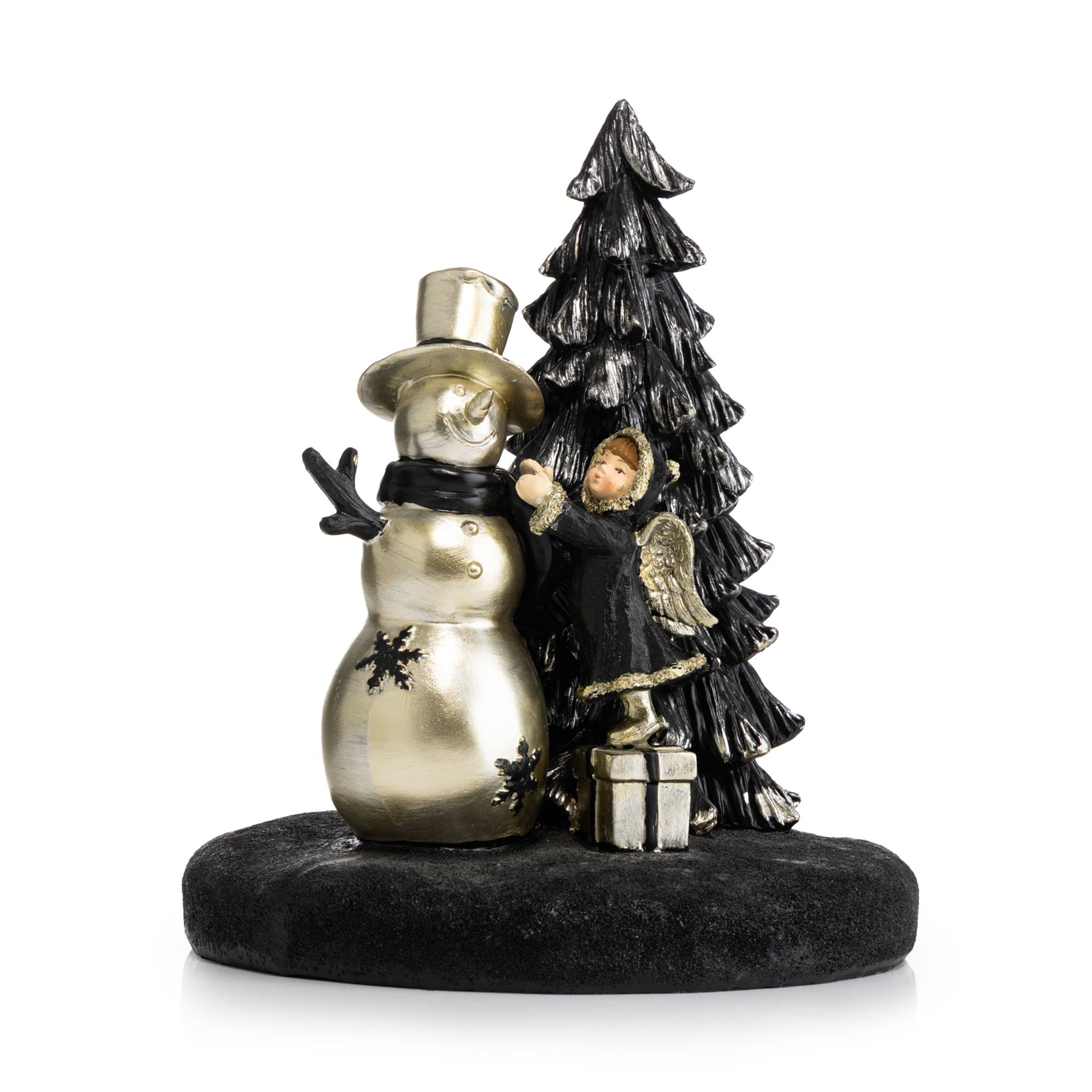 B-Ware LUMIDA Xmas Schneemann-Szenerie inkl. 8 LEDs 6h-Timerfunktion