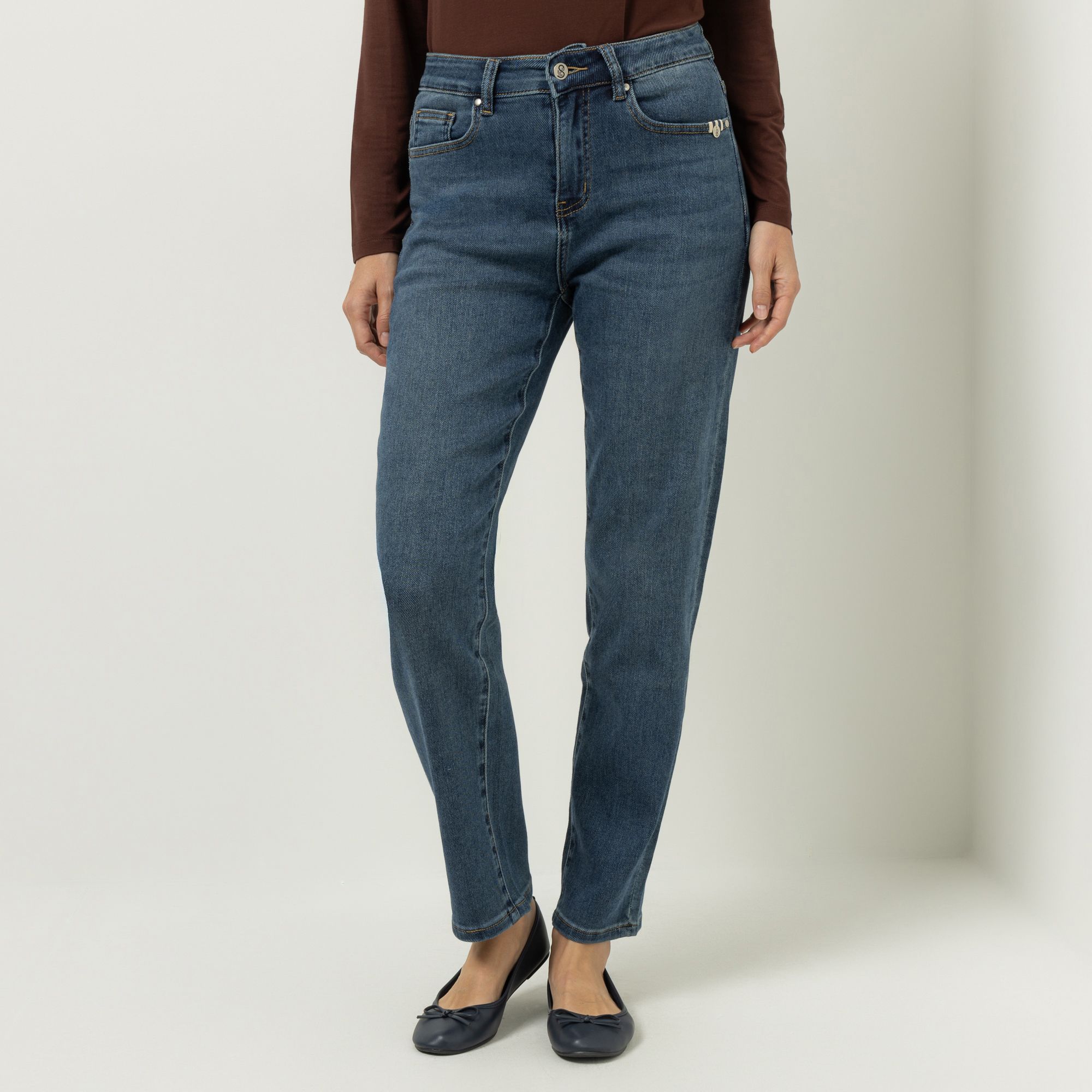 B-Ware STRANDFEIN Jeans 5-Pocket-Style elastisch