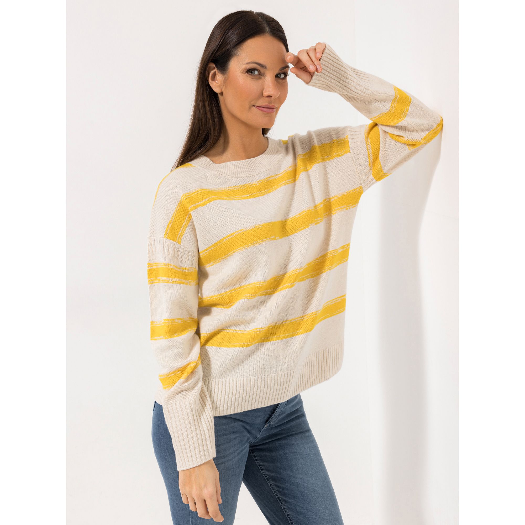 B-Ware STEFFEN SCHRAUT Pullover, 1/1-Arm gestreift Rippenbundabschlüsse