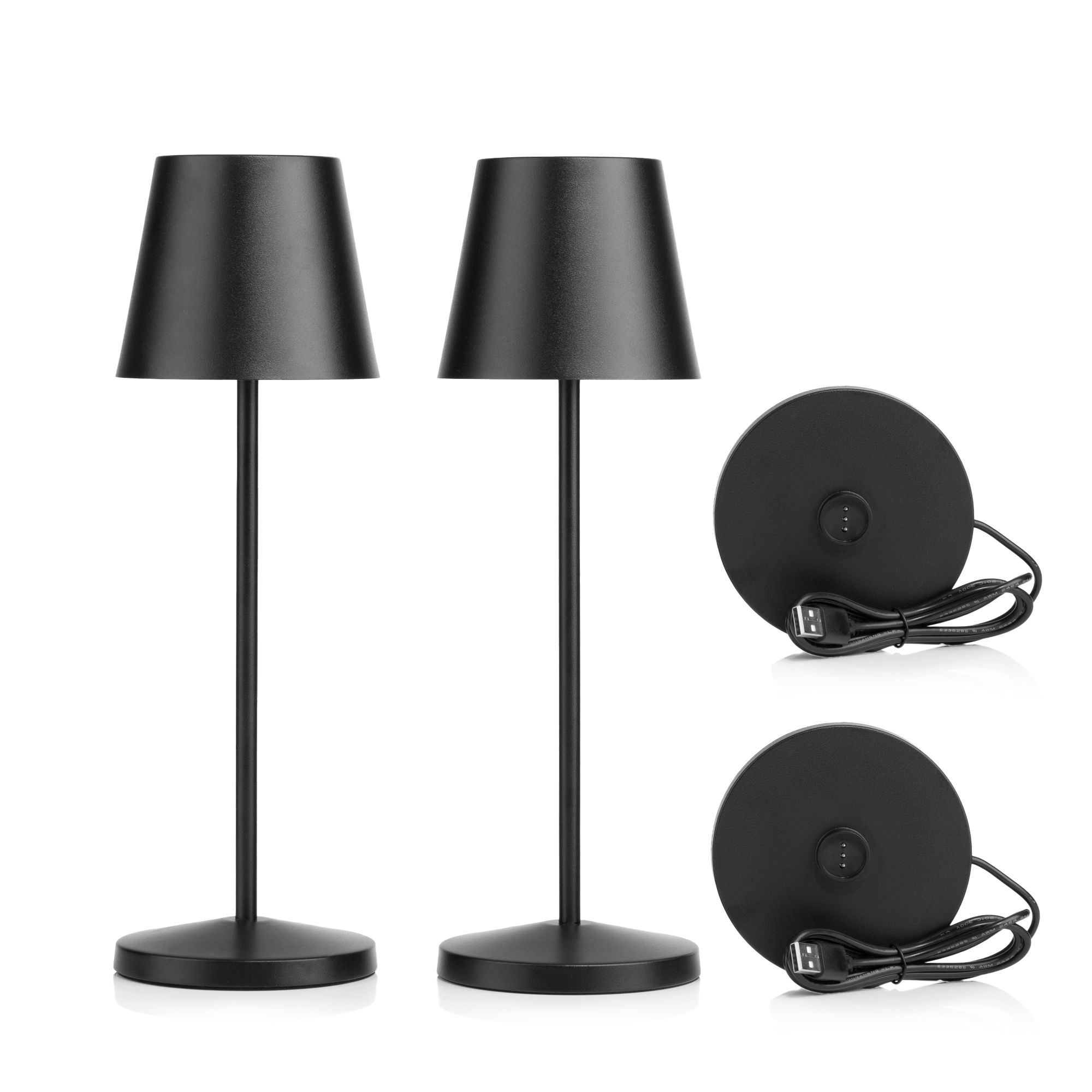 B-Ware LED Akku-Tischlampe mit Ladestation 3 Helligkeitsstufen in- & outdoorgeeignet