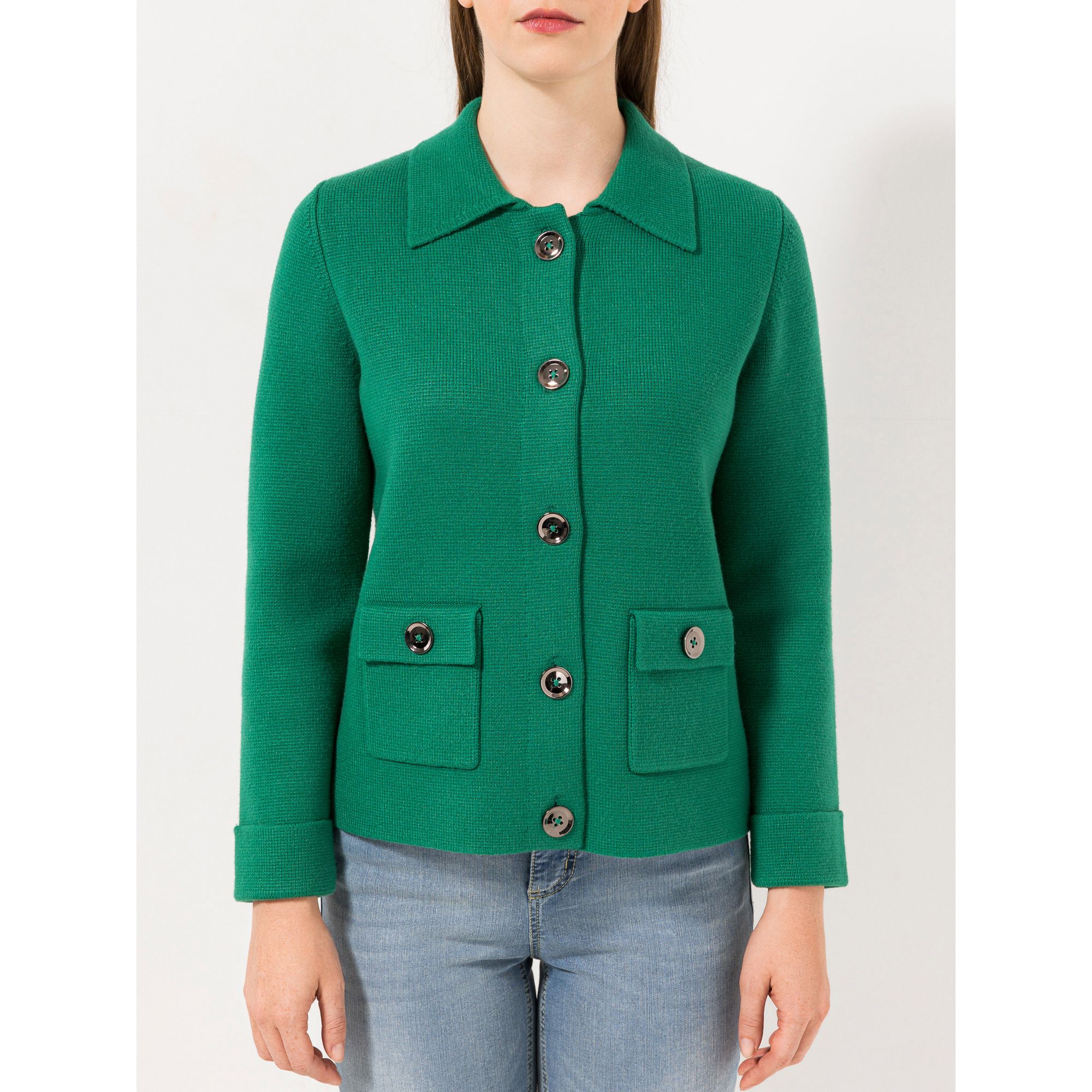 B-Ware STEFFEN SCHRAUT Strickjacke mit Kragen Knopfleiste