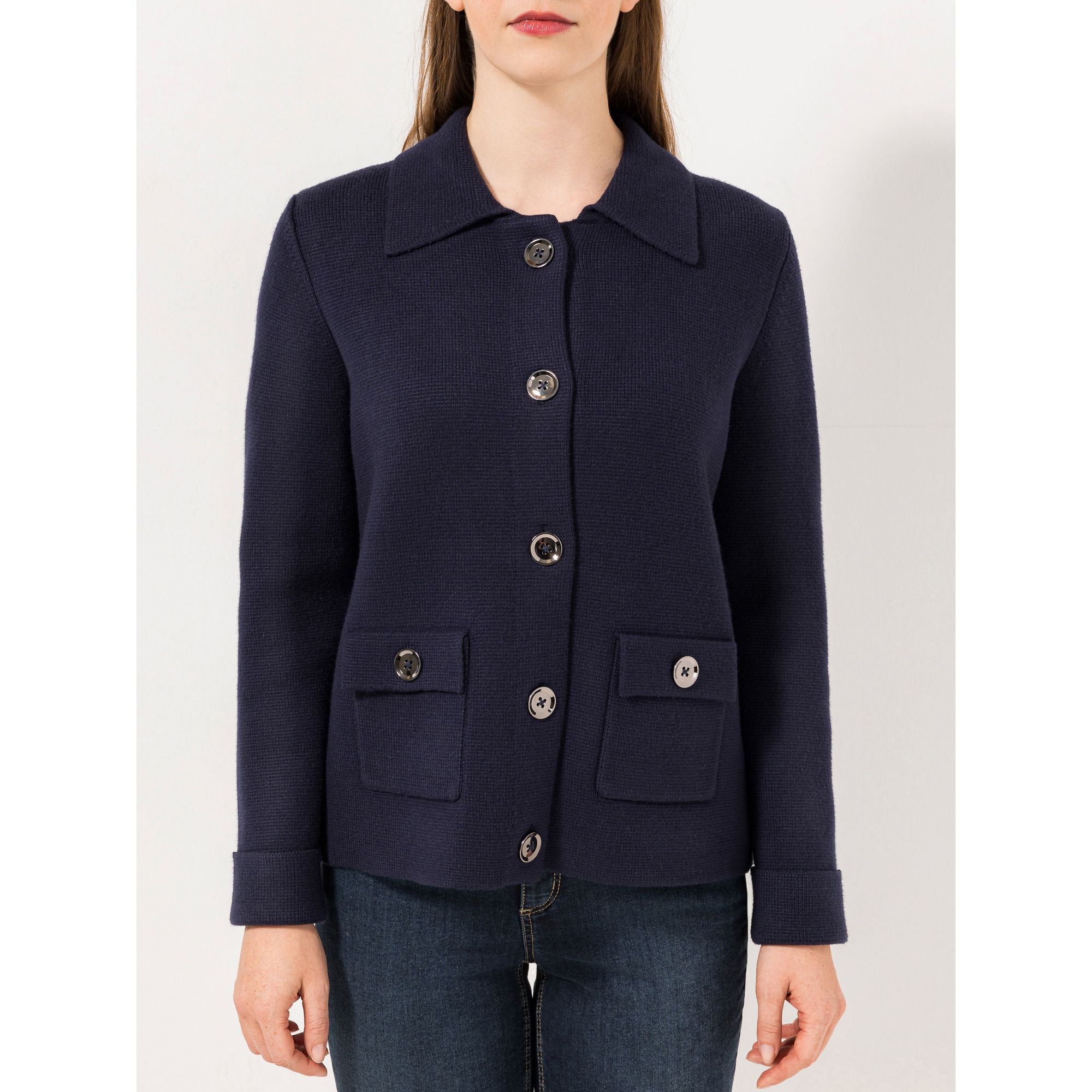 B-Ware STEFFEN SCHRAUT Strickjacke mit Kragen Knopfleiste