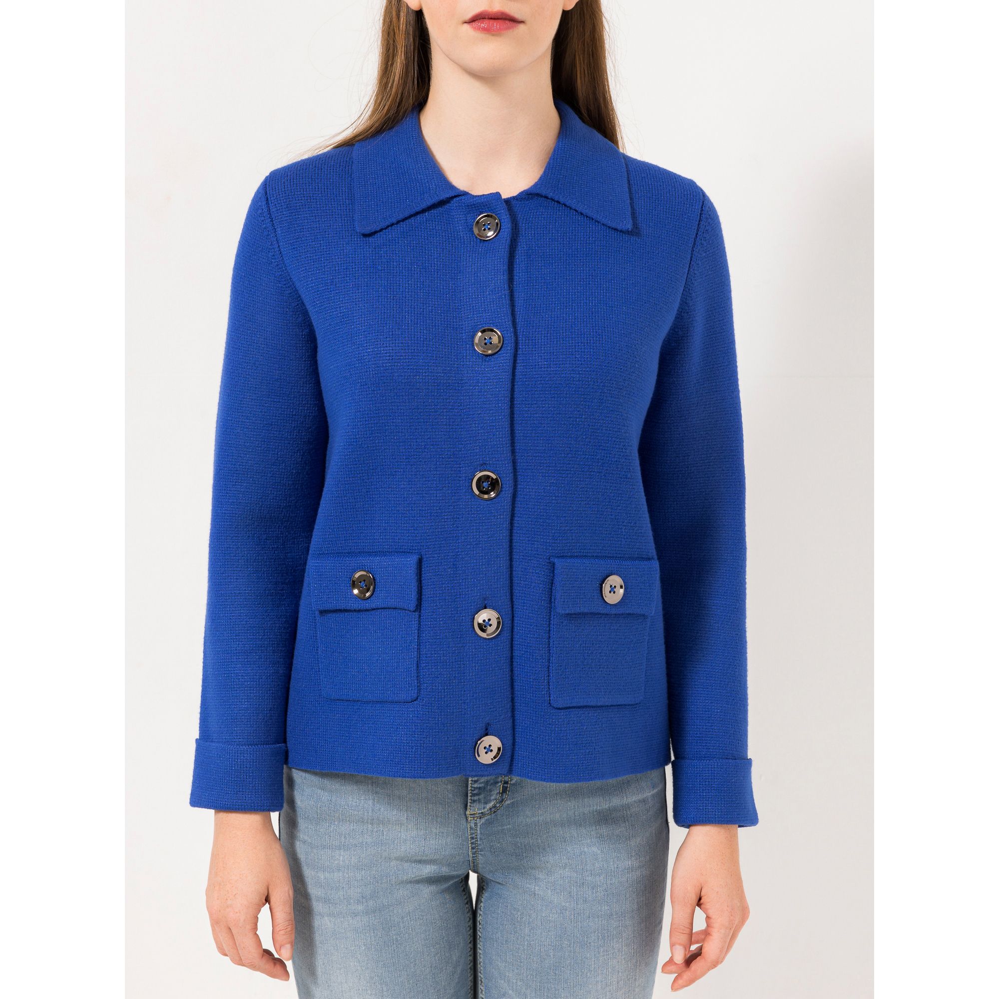 B-Ware STEFFEN SCHRAUT Strickjacke mit Kragen Knopfleiste