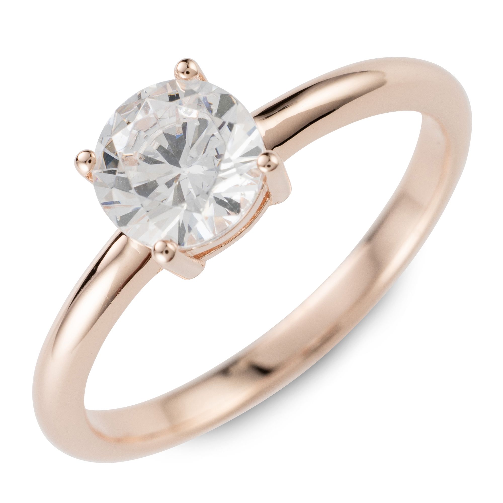 B-Ware DIAMONIQUE® Ring = 1,00ct Brillantschliff