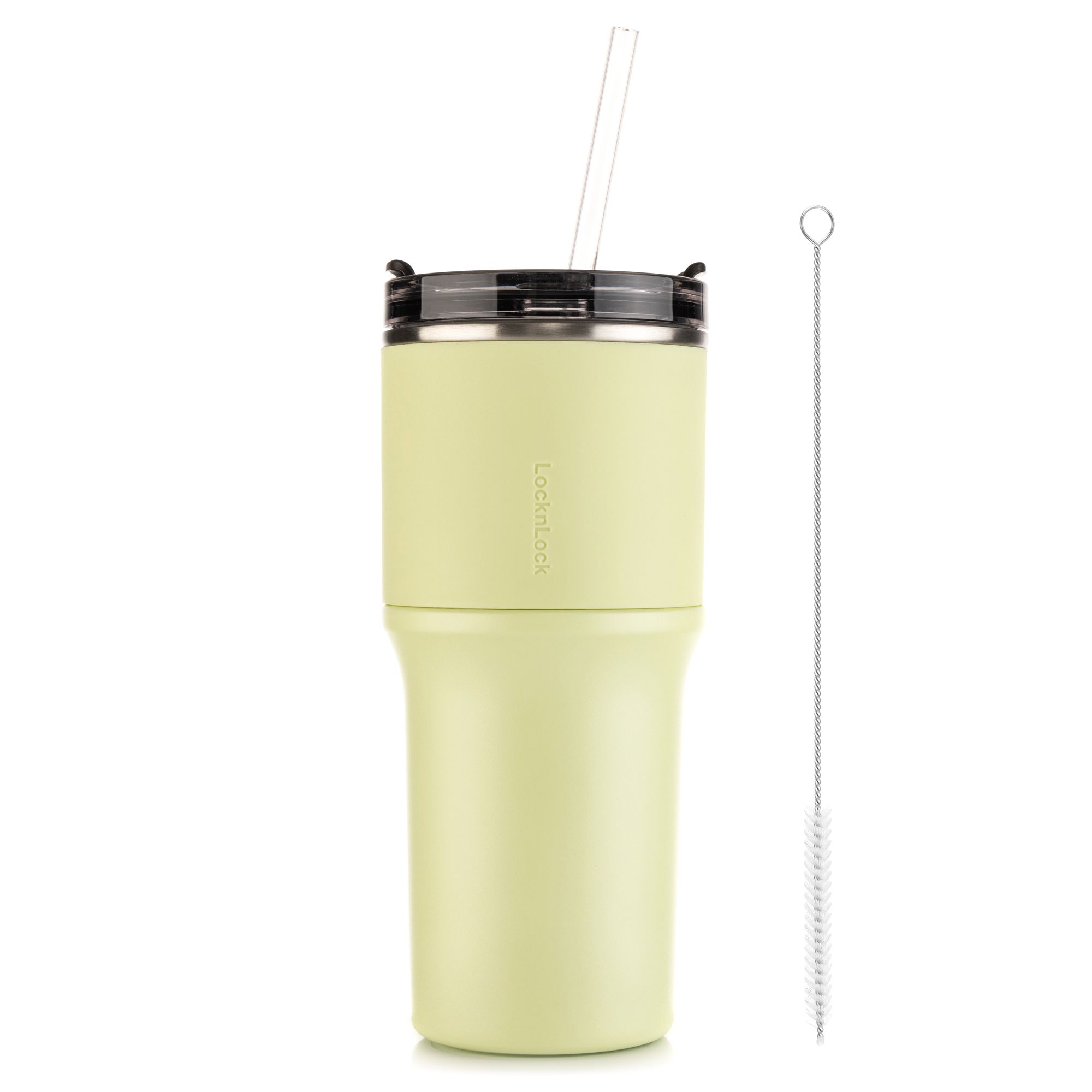 B-Ware LocknLock Thermobecher aus Edelstahl Trinkhalm Tritan™