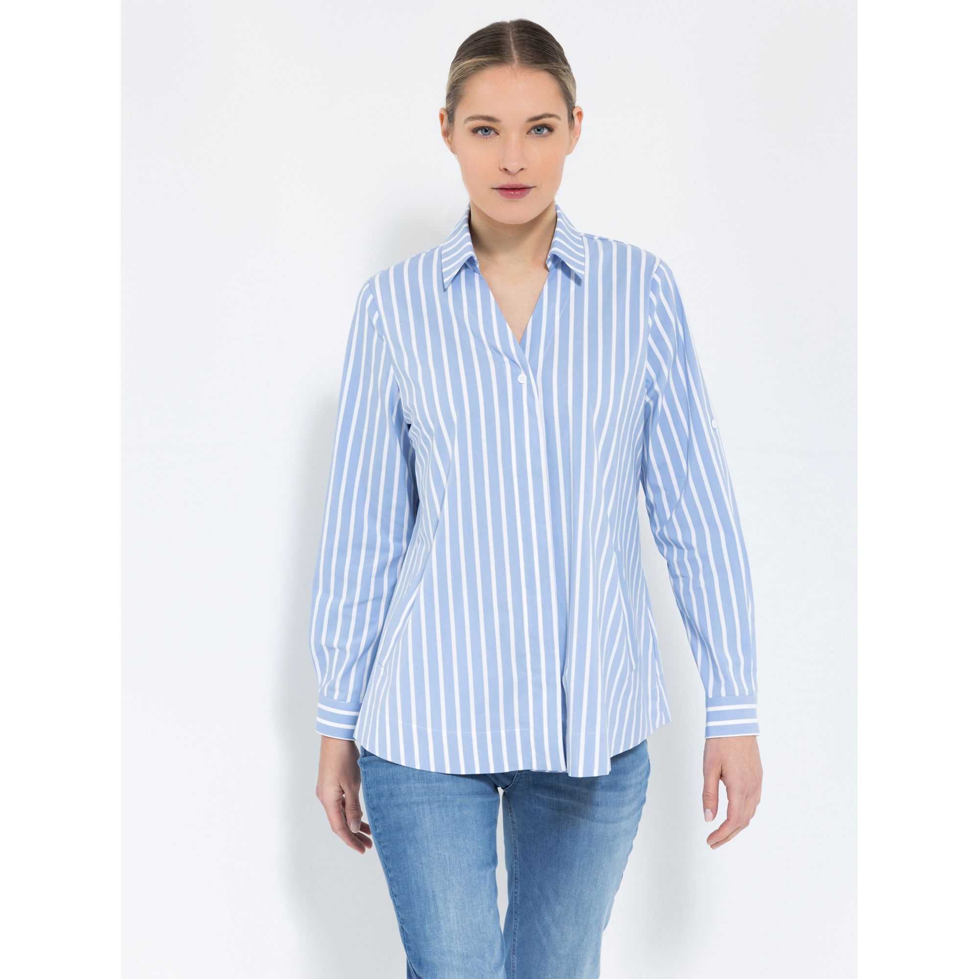 B-Ware STEFFEN SCHRAUT Bluse Verona Ärmelriegel Logoknöpfe