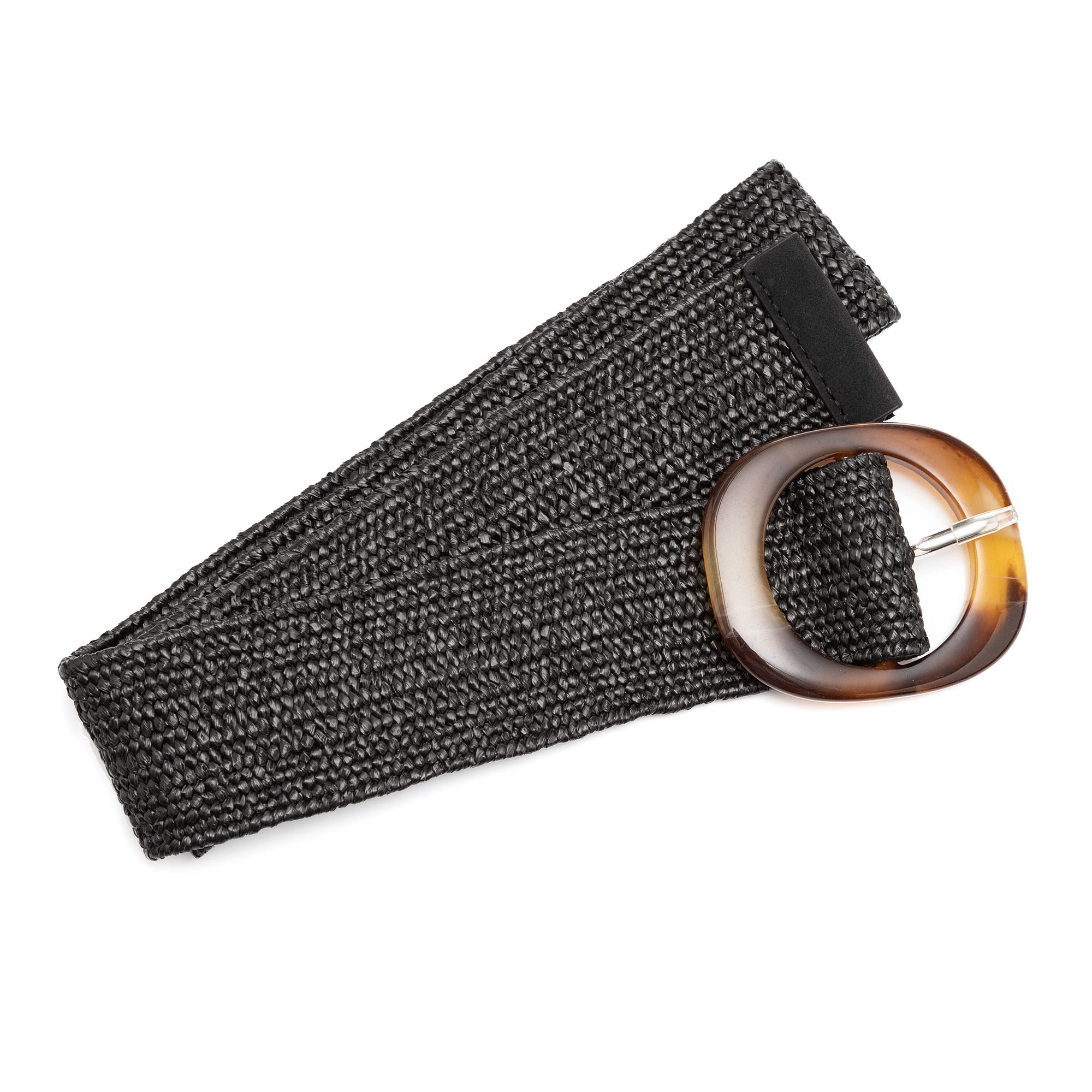 B-Ware KIM & CO. Gürtel elastischer Riemen Schnalle: Horn-Optik