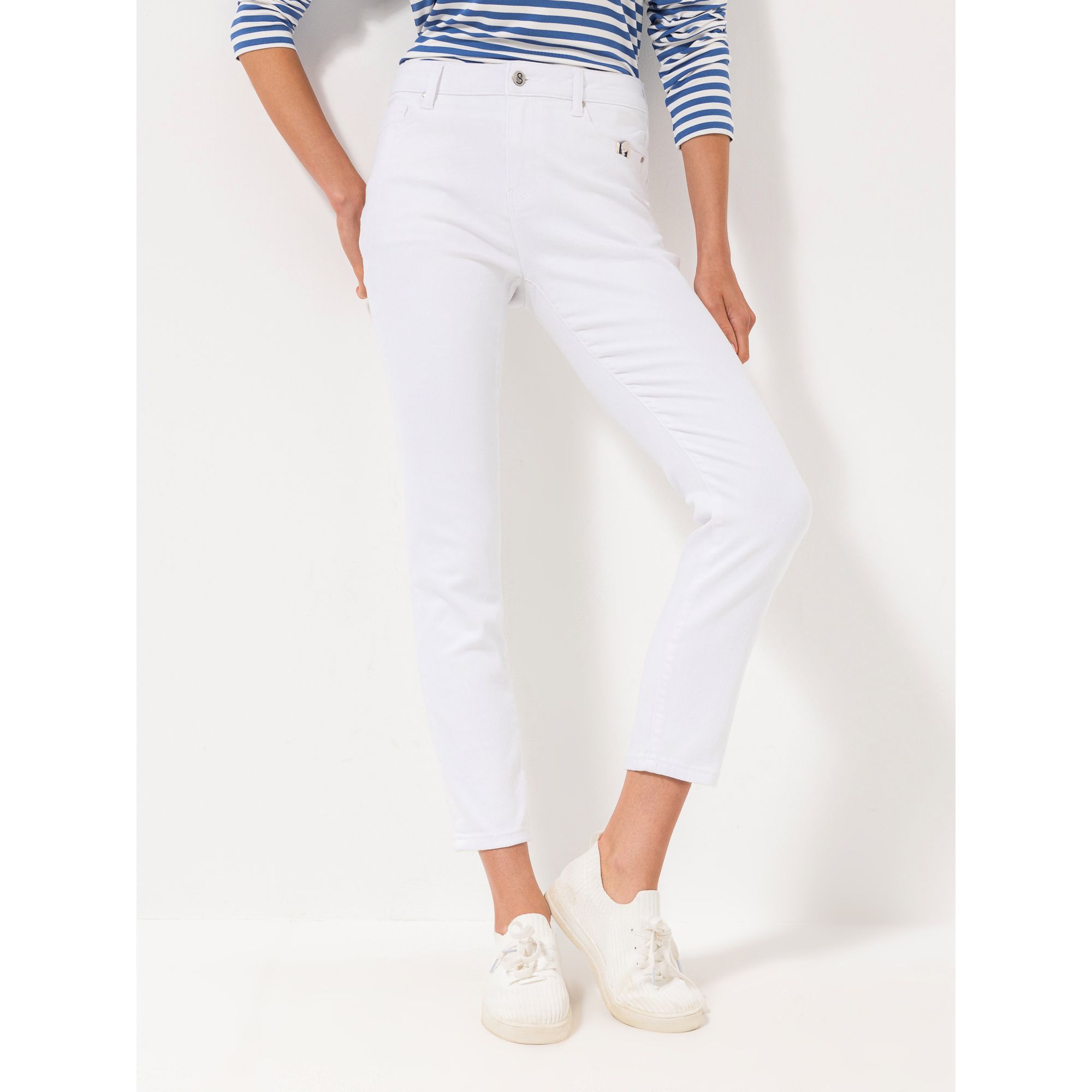 B-Ware STRANDFEIN Jeanshose, elastisch knöchellang 5-pocket-Style