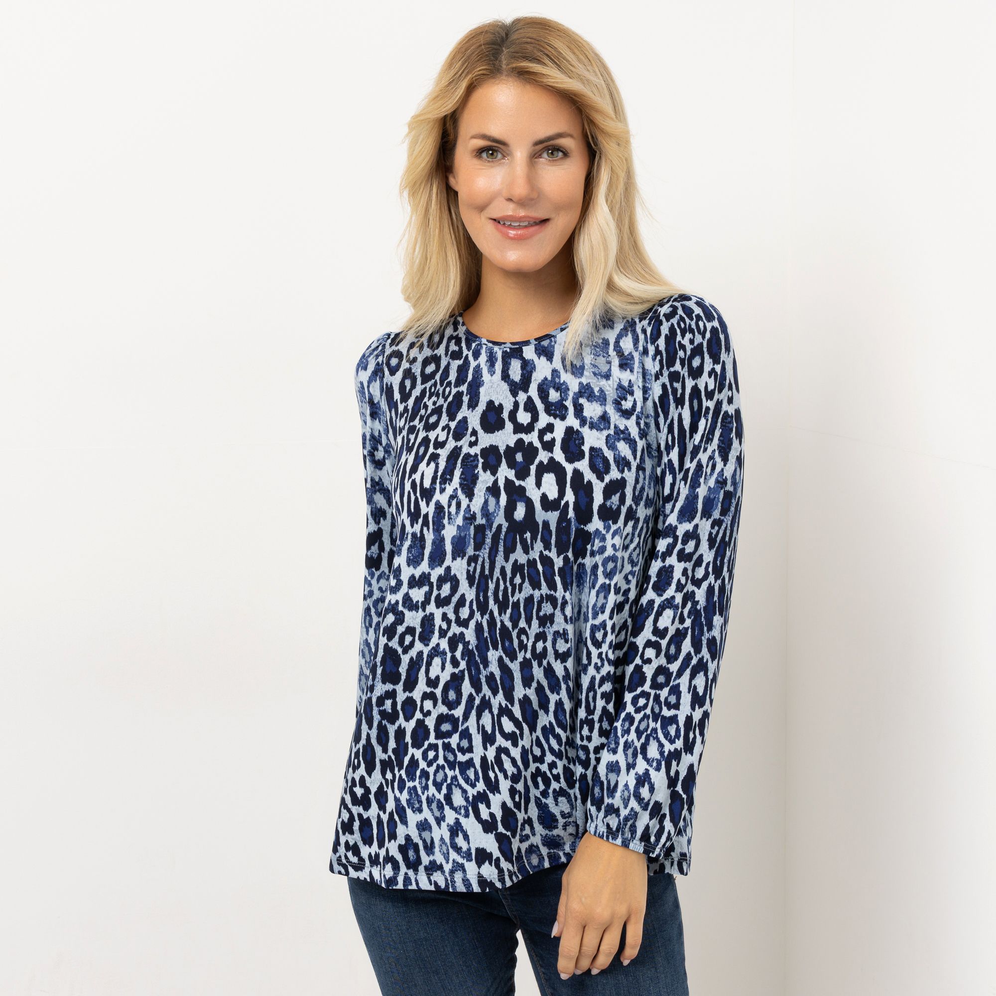 B-Ware KIM & CO. Shirt, Langarm Brazil Knit Jersey Rundhalsausschnitt