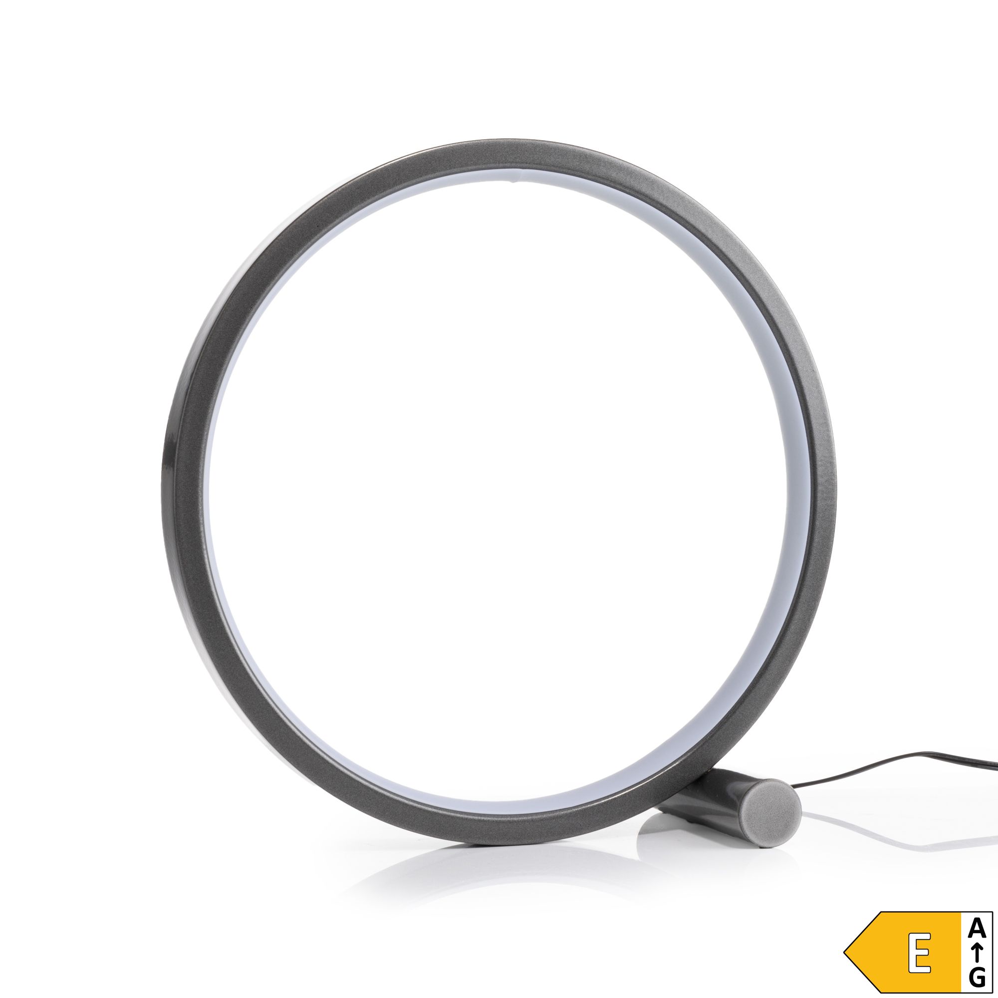 B-Ware LUMIDA Looks LED-Tischleuchte Ring-Design Höhe 25,5cm, Energieeffizienzklasse E