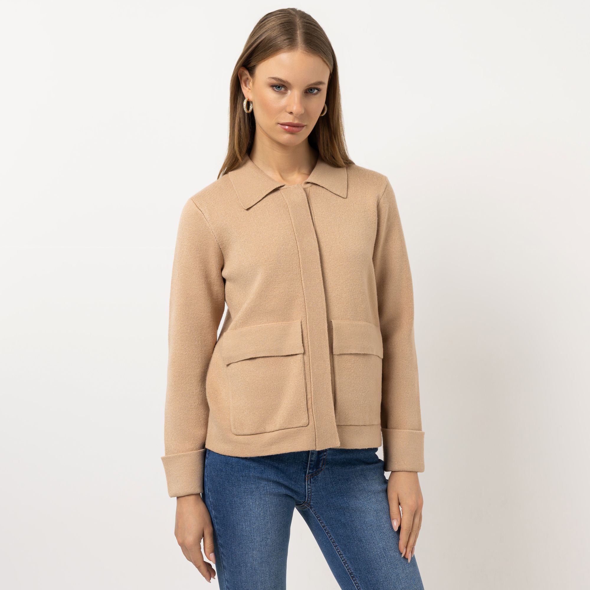 B-Ware STEFFEN SCHRAUT Strickjacke Kragen verdeckte Knopfleiste