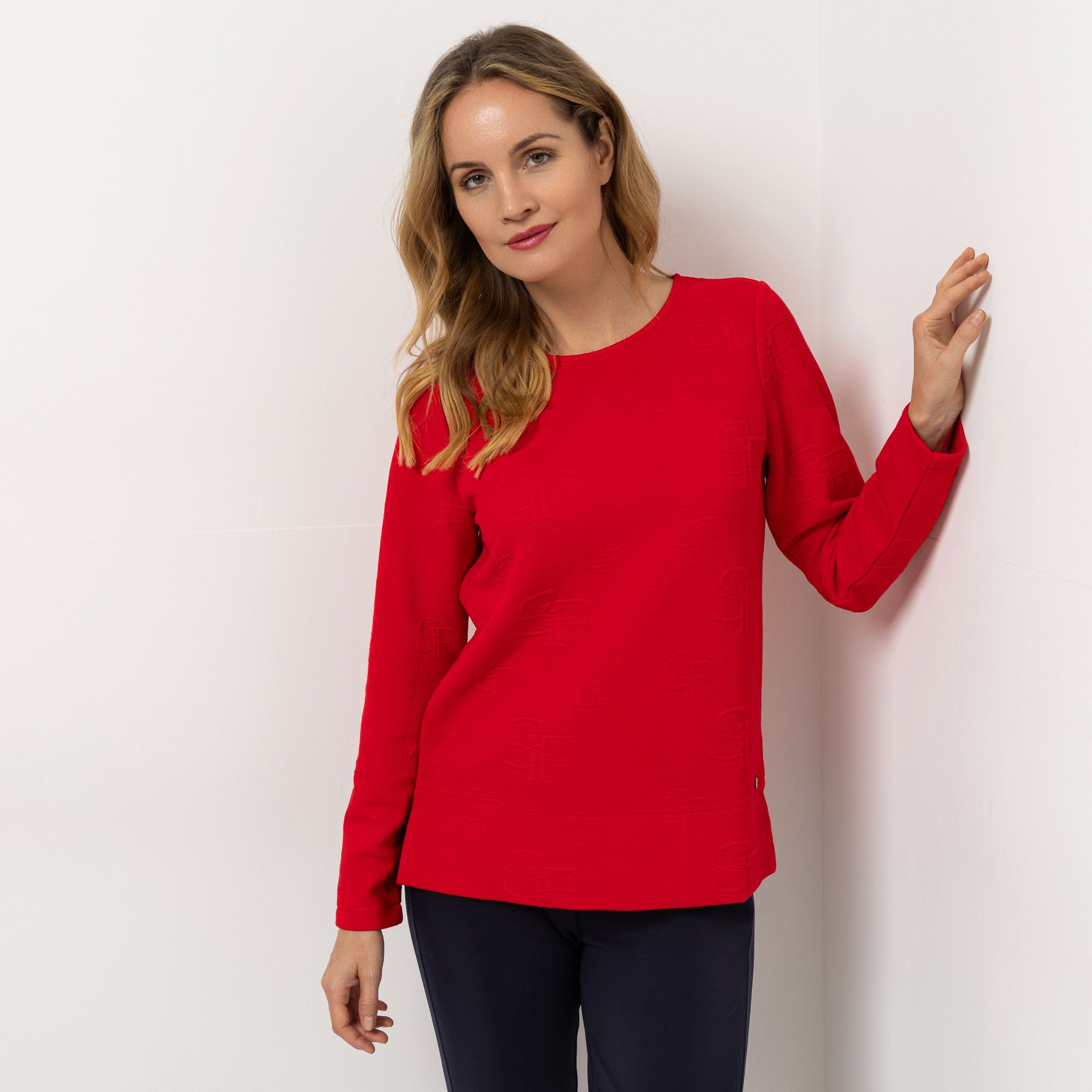 B-Ware STRANDFEIN Sweatshirt Rundhalsausschnitt 3-D Logo