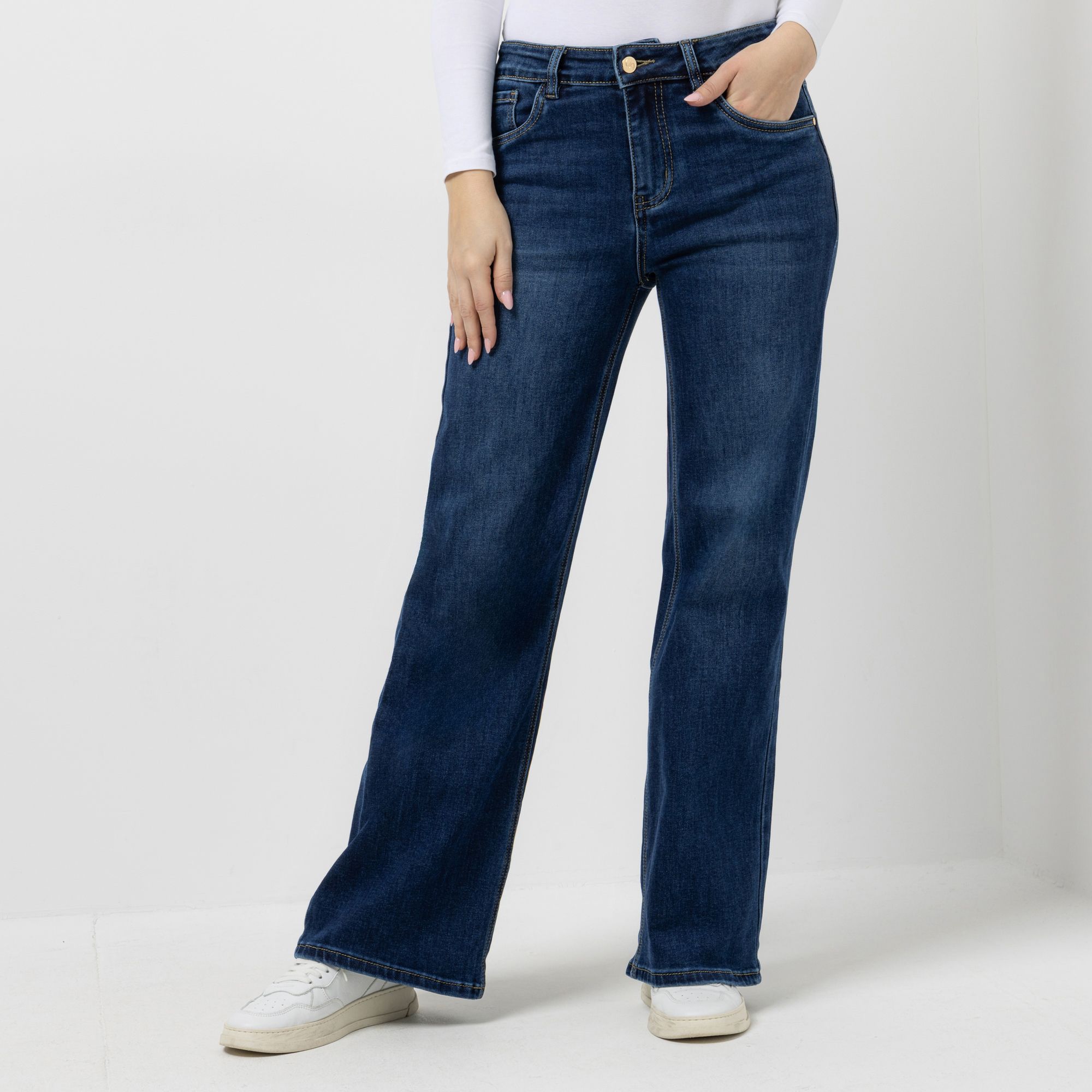 B-Ware VIA MILANO Jeans lange Form 5-Pocket-Style