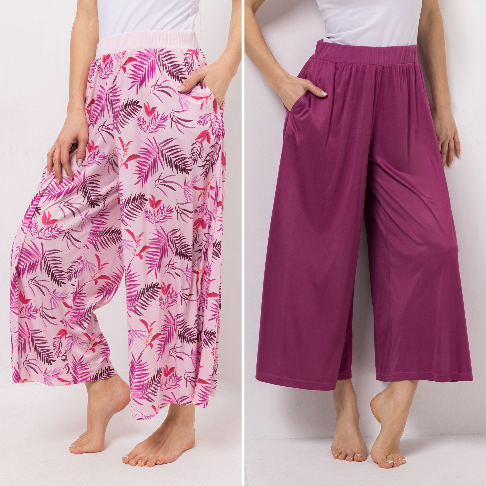 B-Ware JERYMOOD HOMEWEAR 2 Hosen 7/8-Länge Rundumdehnbund