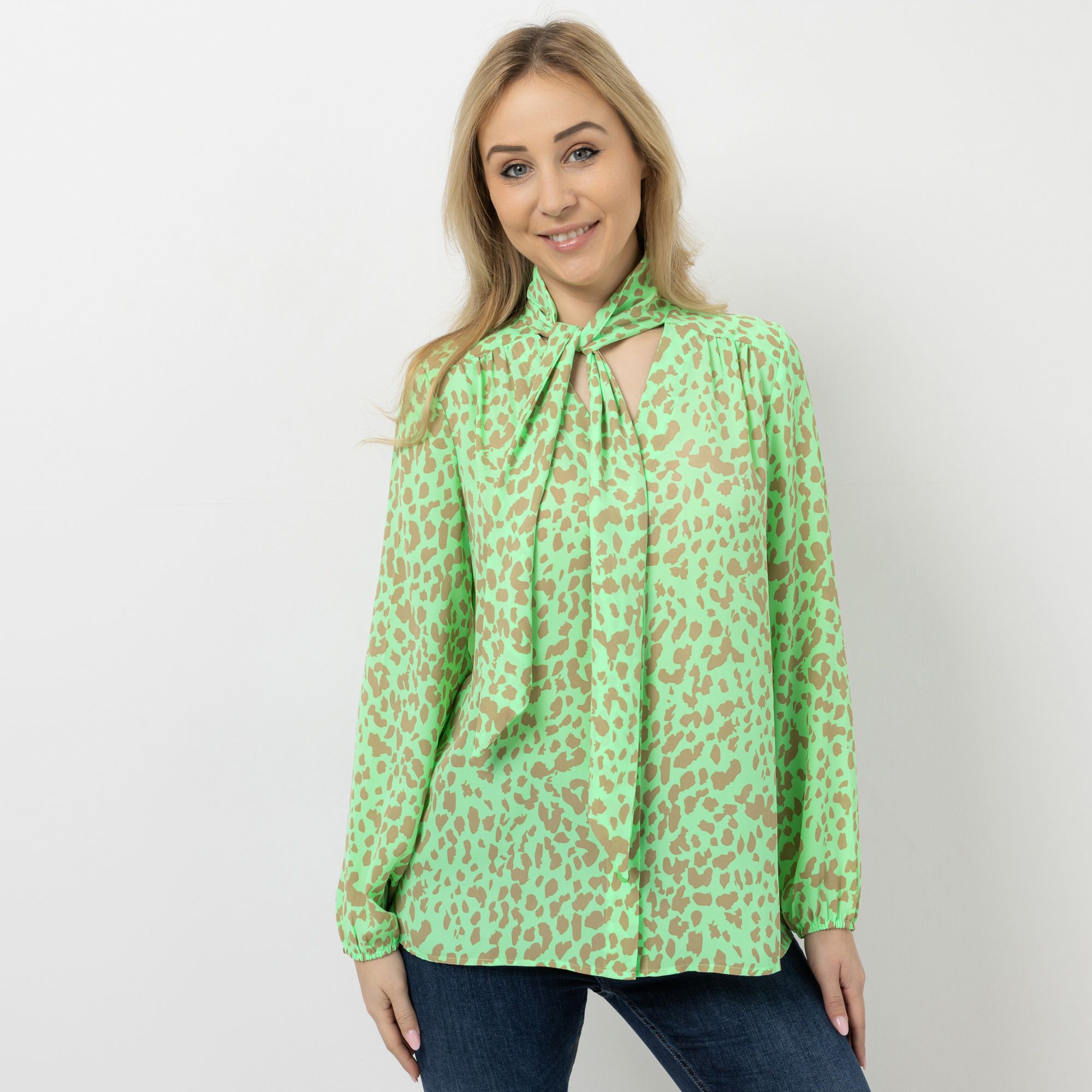 B-Ware EVA LUTZ Bluse mit Schluppe Knopfleiste