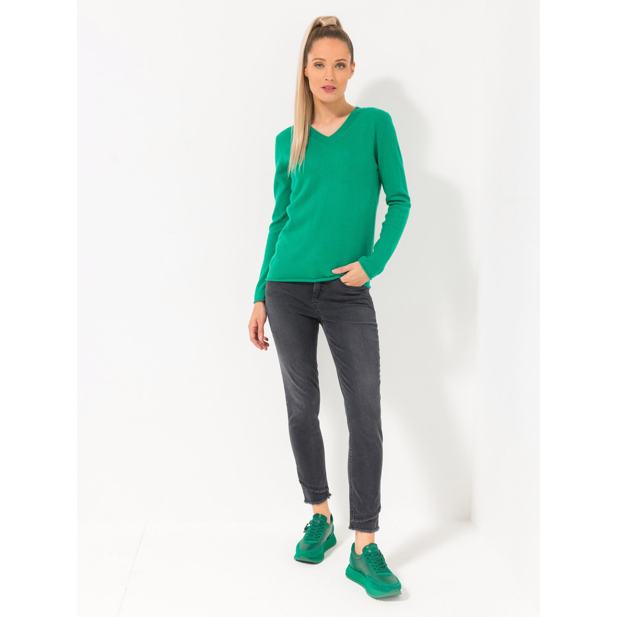 B-Ware STEFFEN SCHRAUT Pullover, 1/1-Arm Rollkante 100% Kaschmir