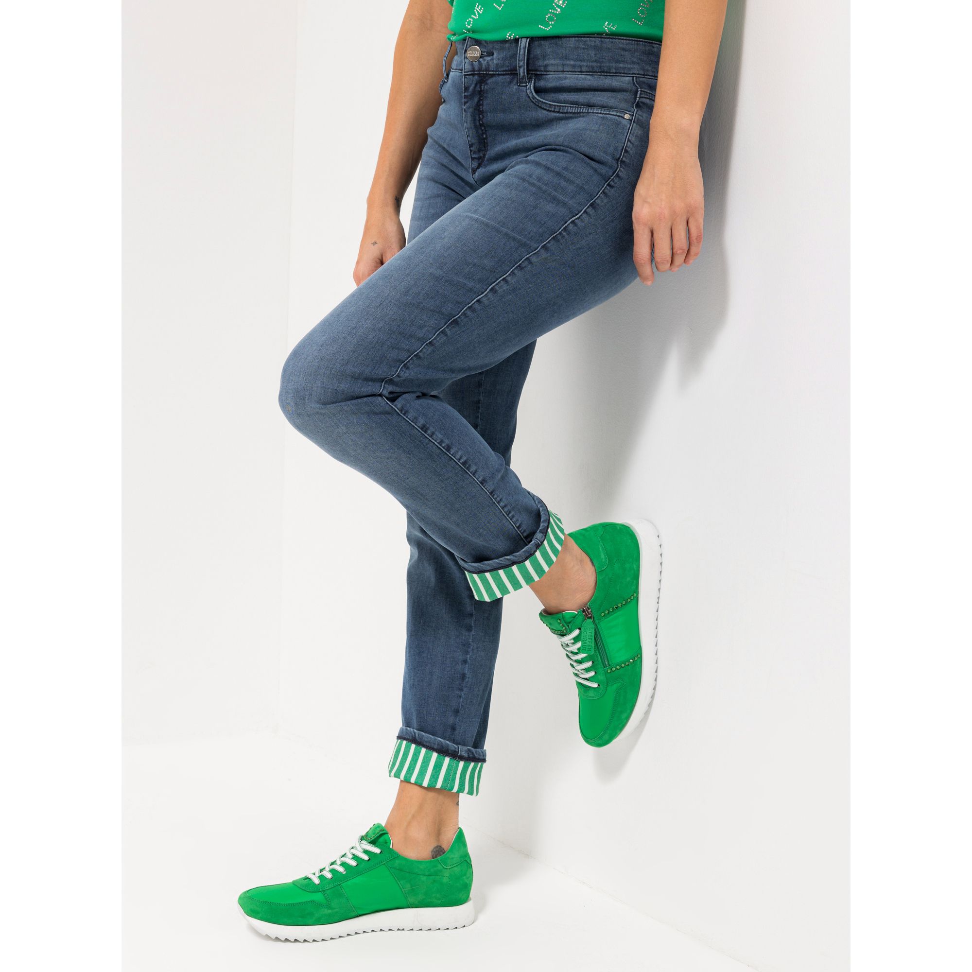 B-Ware STEFFEN SCHRAUT Jeans, Los Angeles lange Länge Saumaufschlag