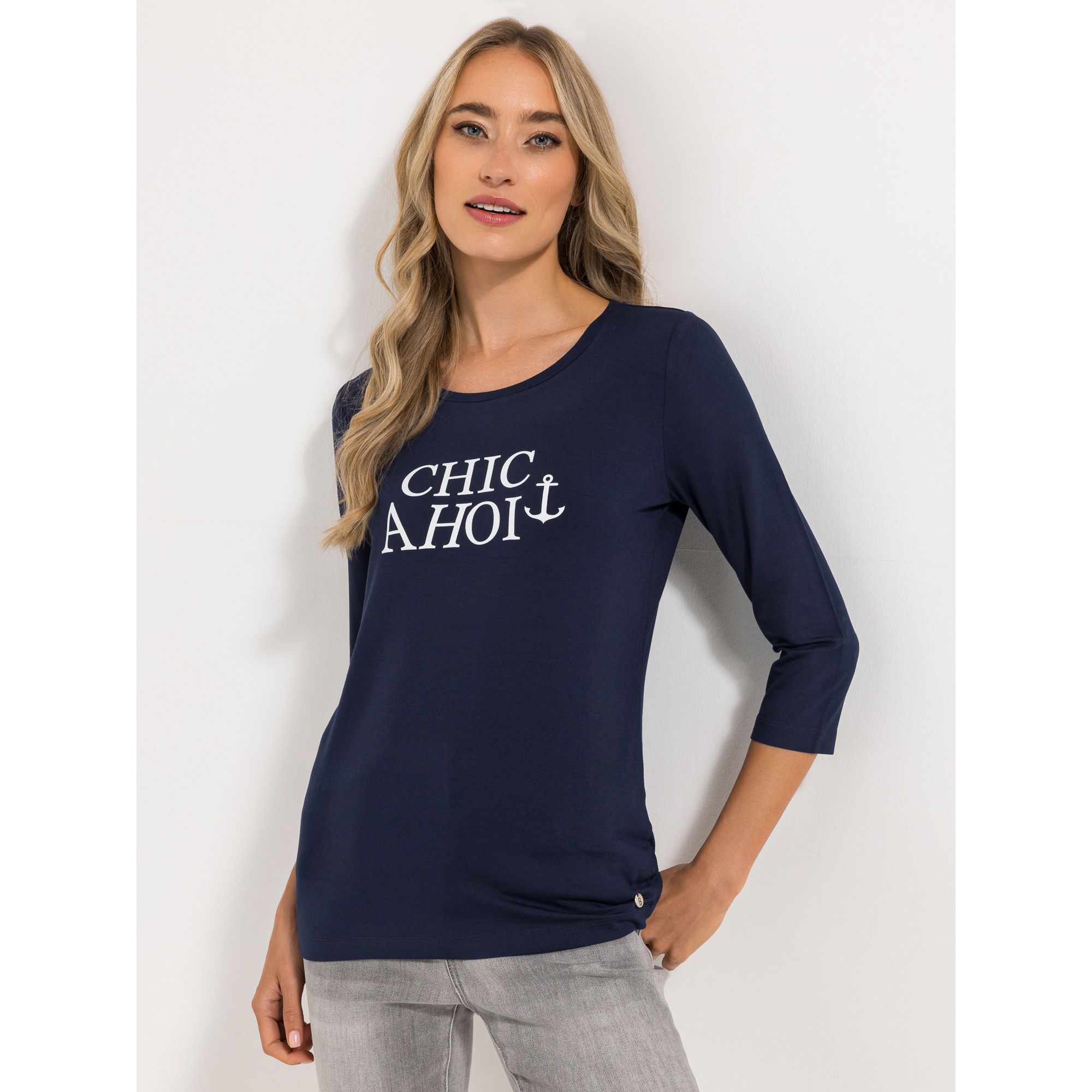 B-Ware STRANDFEIN Shirt, 3/4-Arm Rundhalsausschnitt mit ECOVERO Viskose