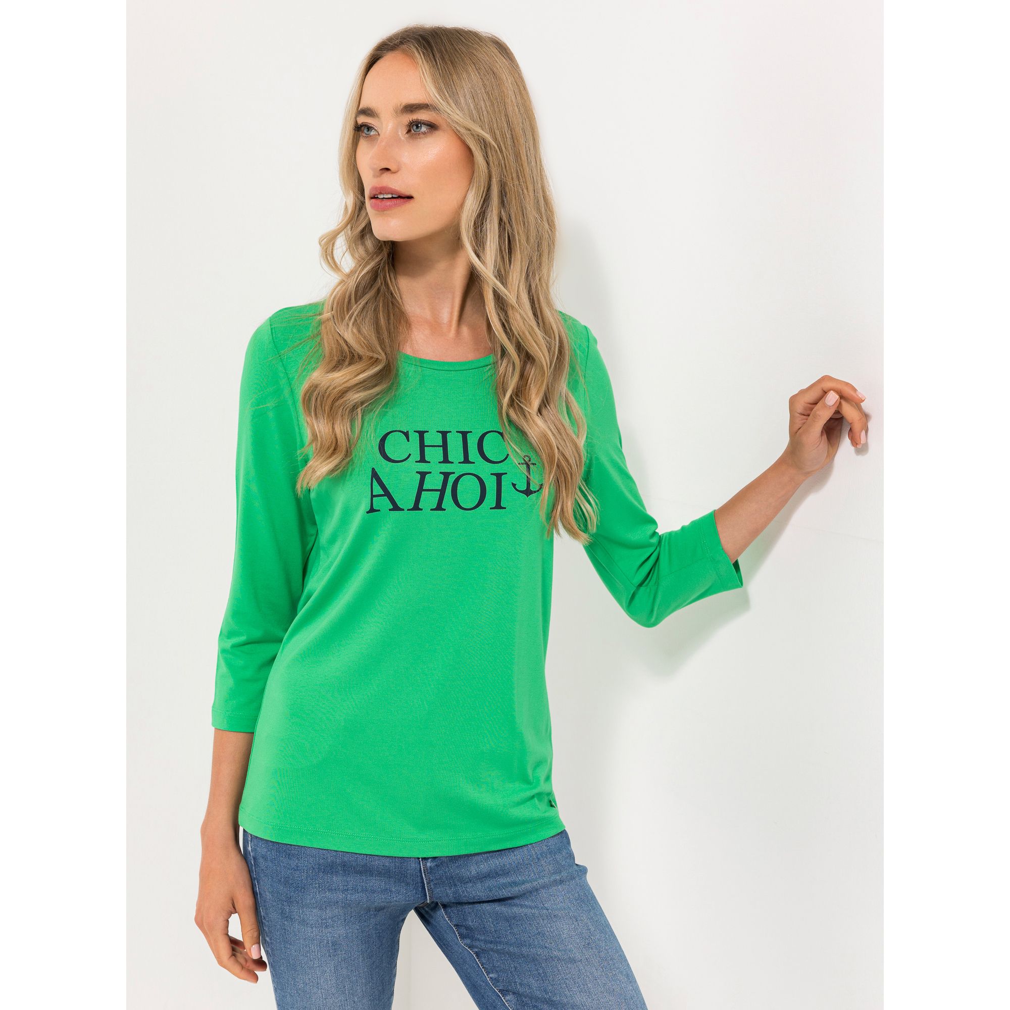 B-Ware STRANDFEIN Shirt, 3/4-Arm Rundhalsausschnitt mit ECOVERO Viskose