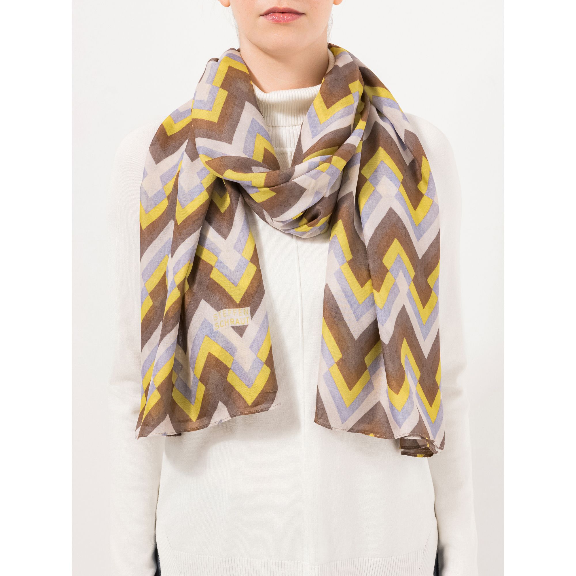 B-Ware STEFFEN SCHRAUT Tuch Biarritz Allover-Druck aus ECOVERO Viskose