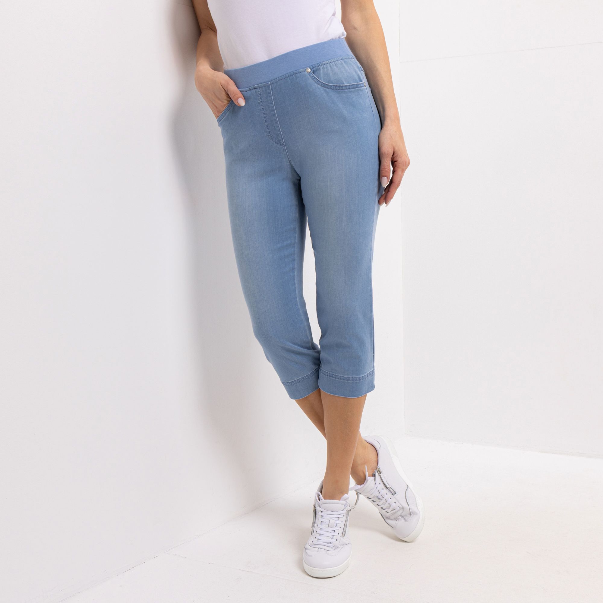 B-Ware RAPHAELA BY BRAX Hose Pamina Capri-Länge Rundumdehnbund