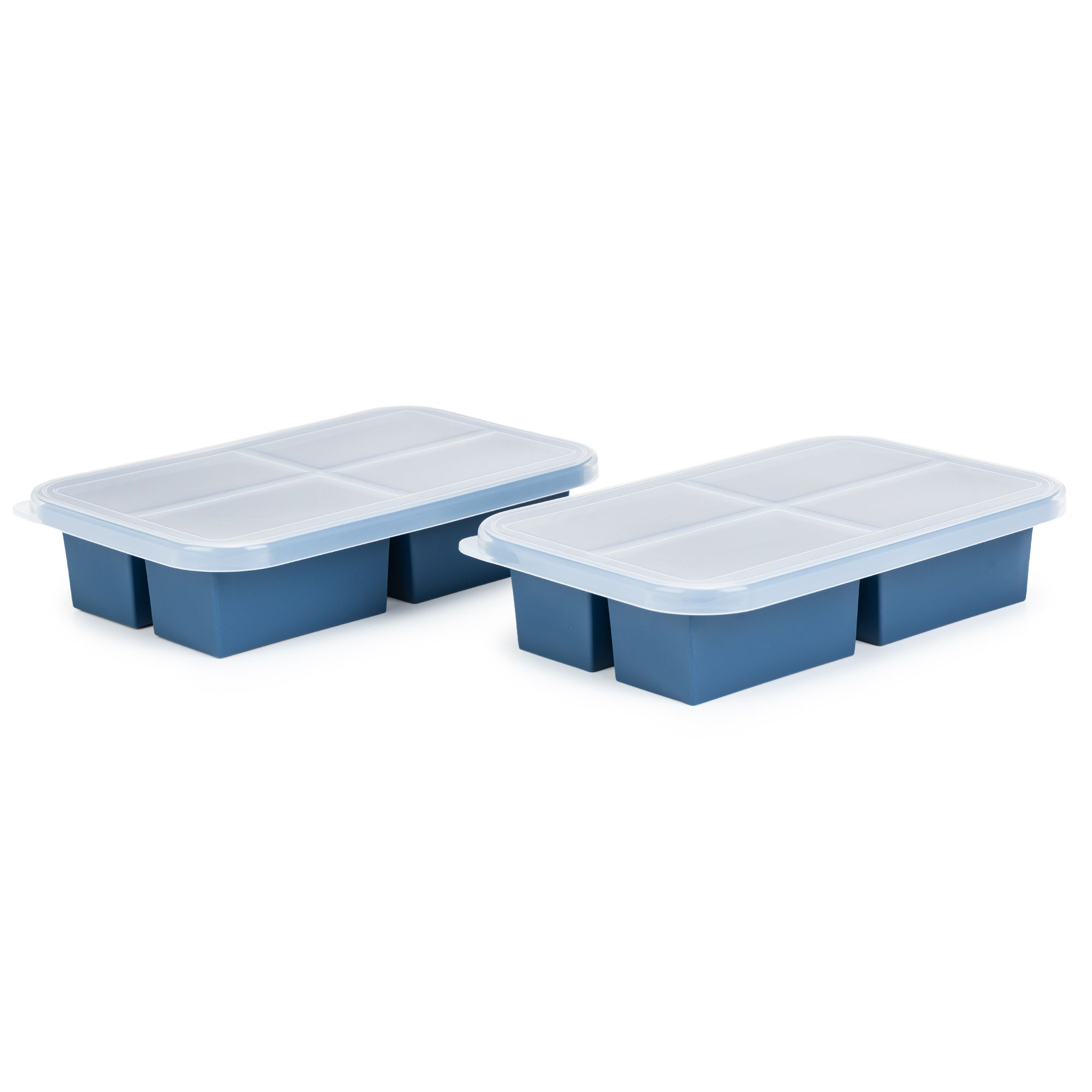 B-Ware COOK'S ESSENTIALS Silikon Gefrierformen 2 tlg. Set je 2 Liter mit Deckel