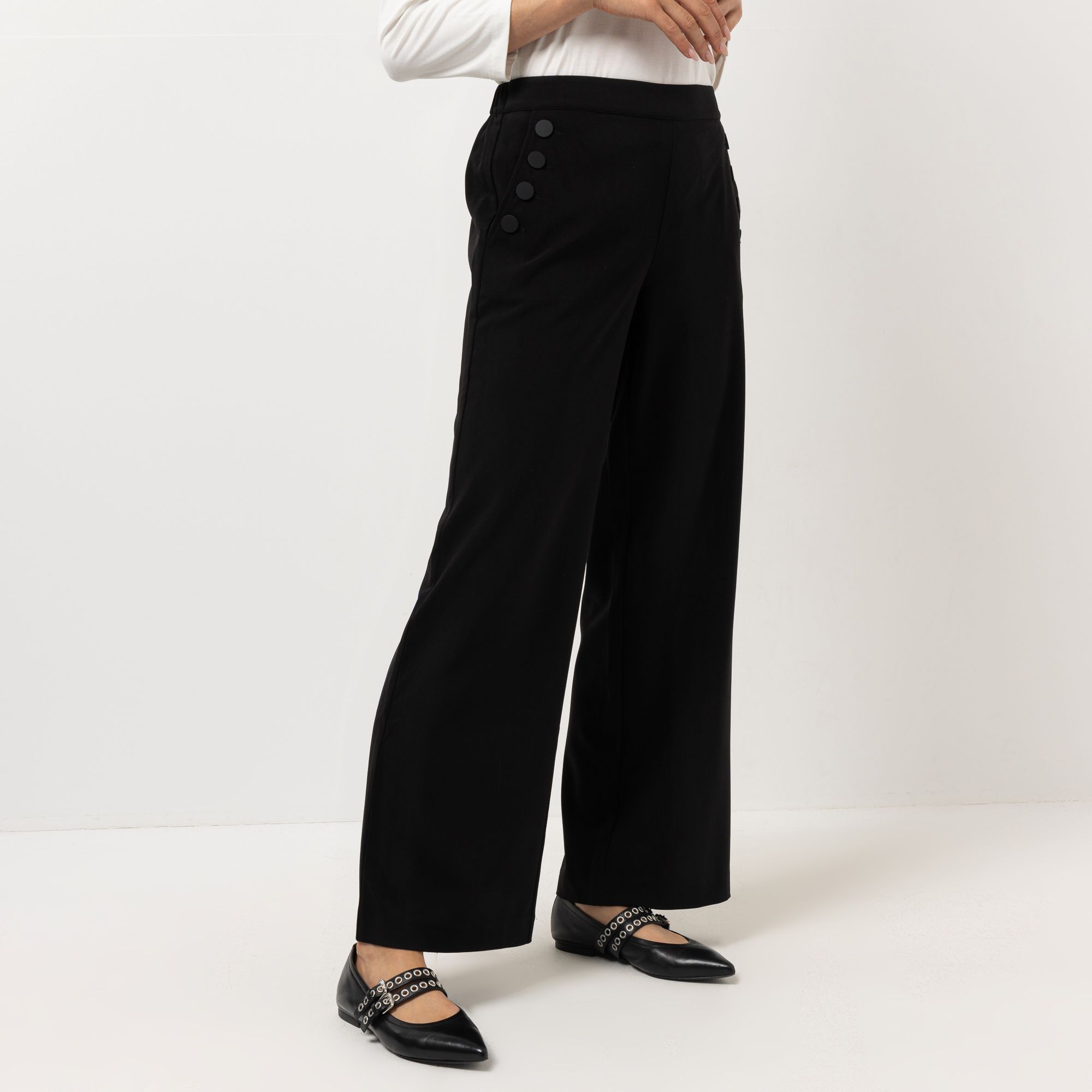 B-Ware STEFFEN SCHRAUT Hose lange Form Zierknopfdetail