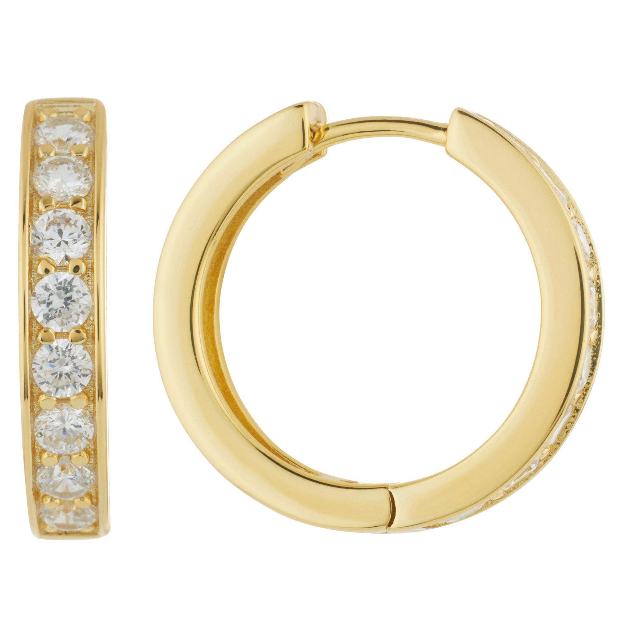 B-Ware DIAMONIQUE® Creolen = 0,80ct Brillantschliff